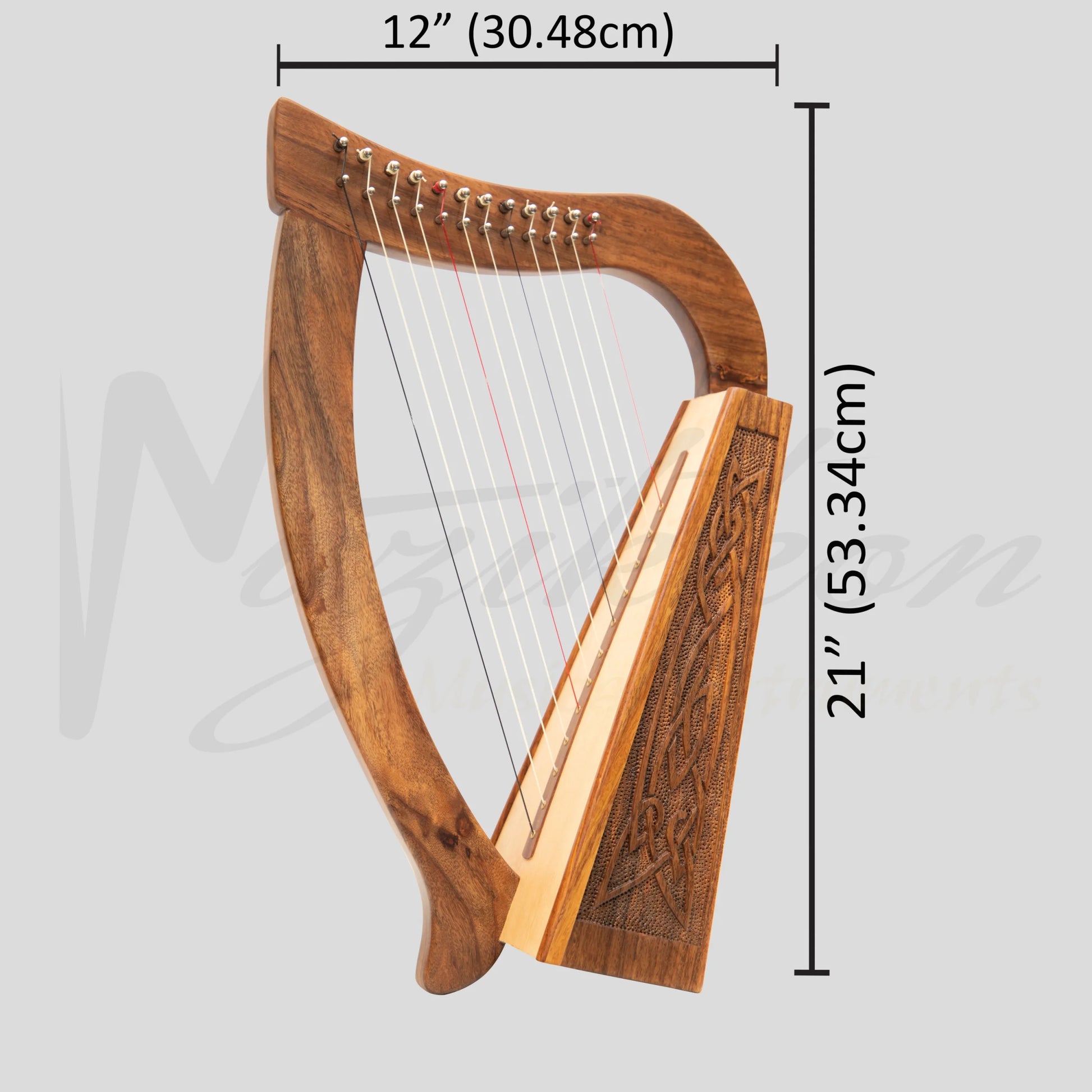 12 String O’Carolan Harp Knotwork