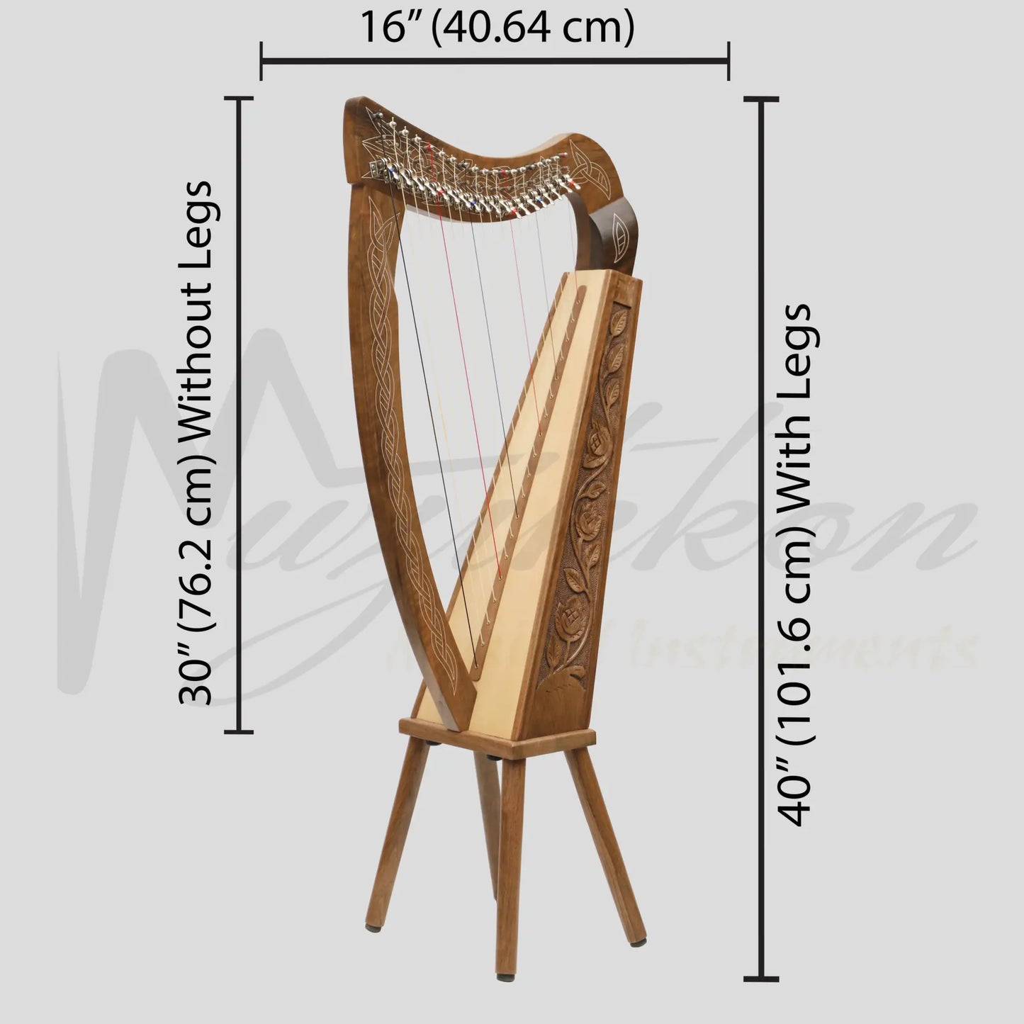 19 String Boru Harp