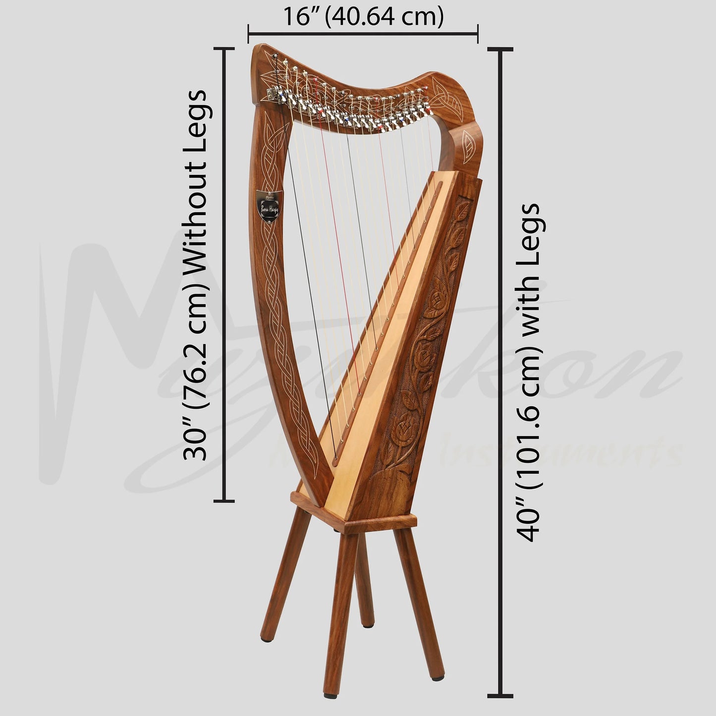 19 String Boru Harp