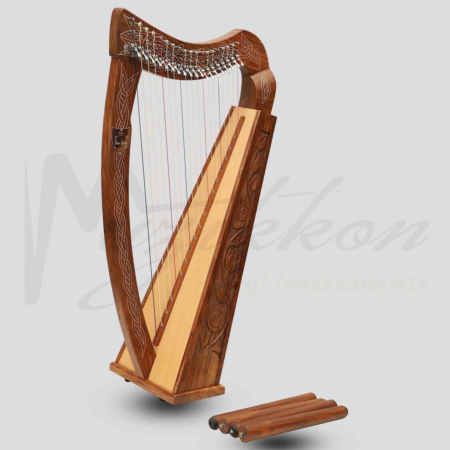 19 String Boru Harp Rosewood