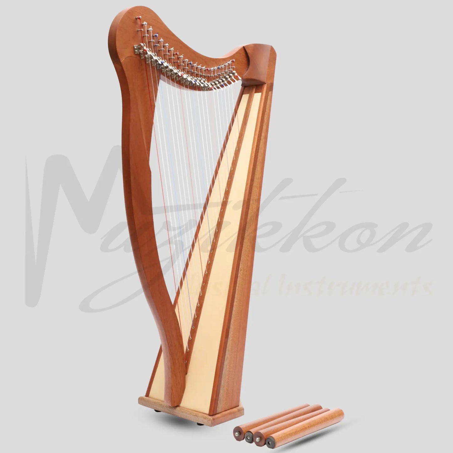22 String Ard Ri Harp Mahogany