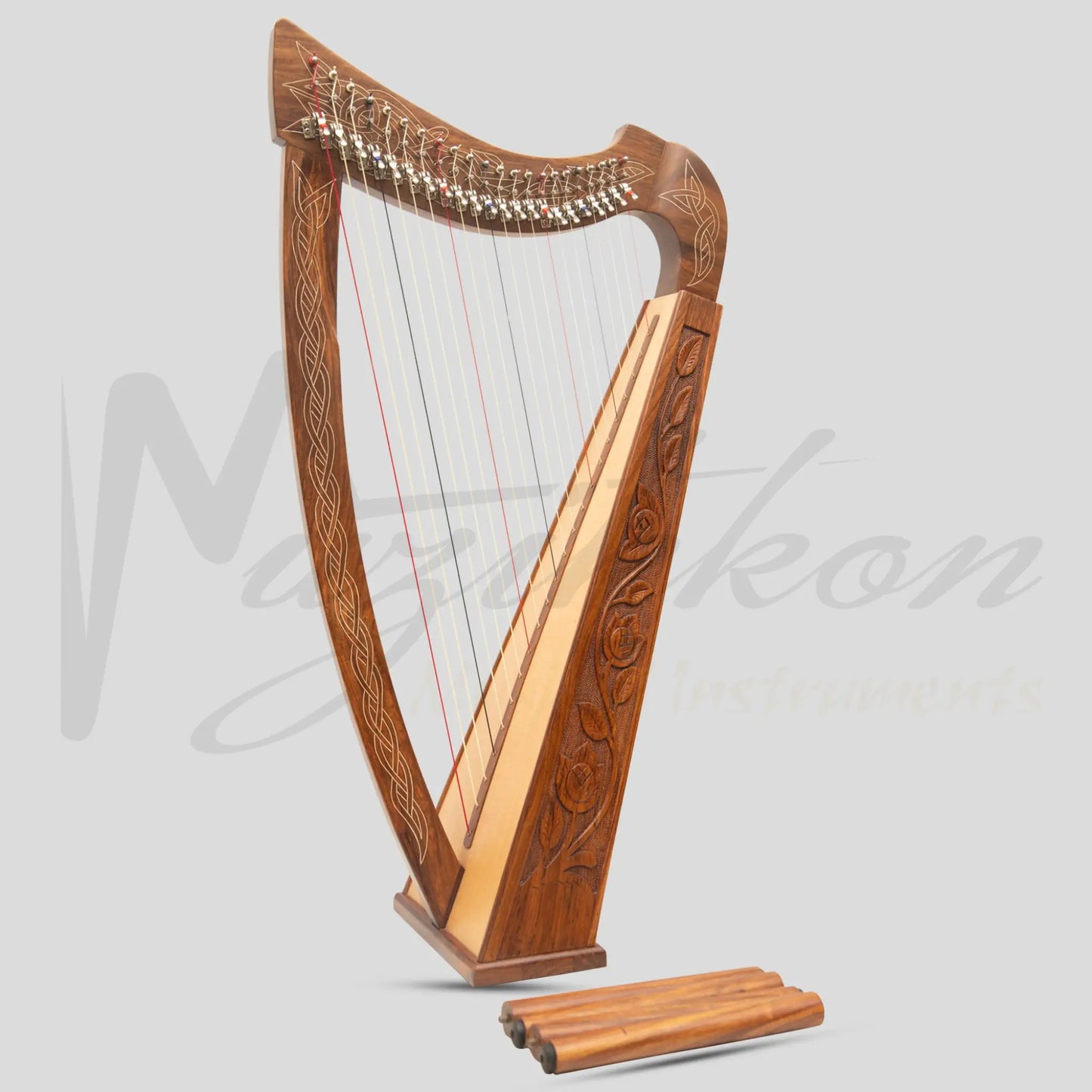22 String Boru Harp Rosewood