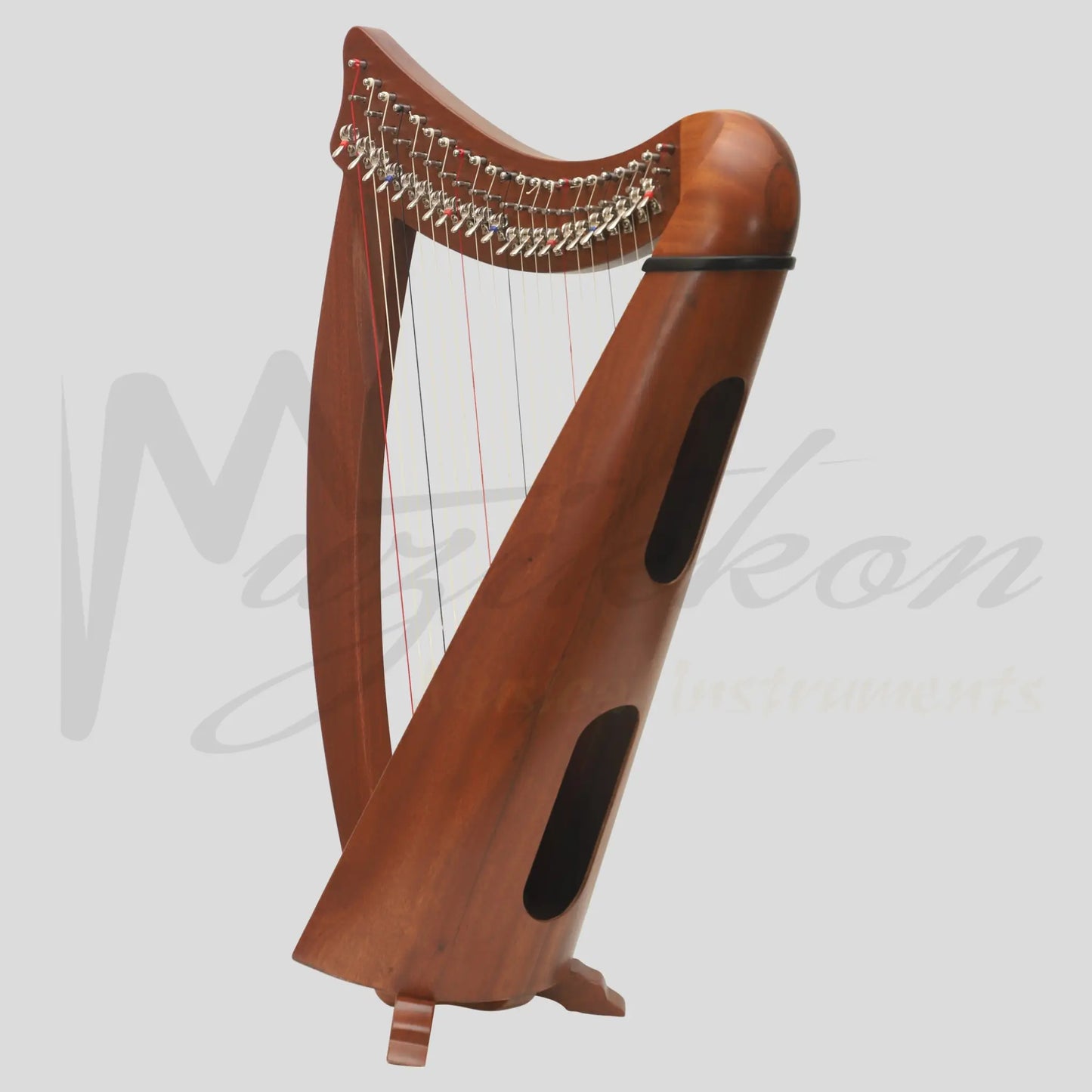 22 String Claddagh Busker Harp Mahogany