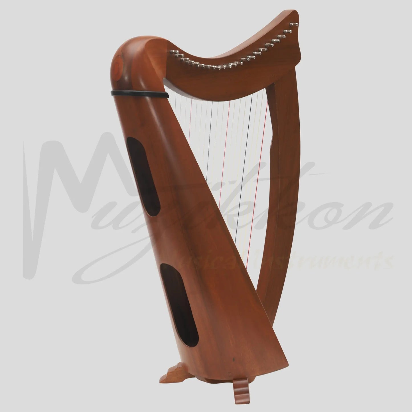 22 String Claddagh Busker Harp Mahogany