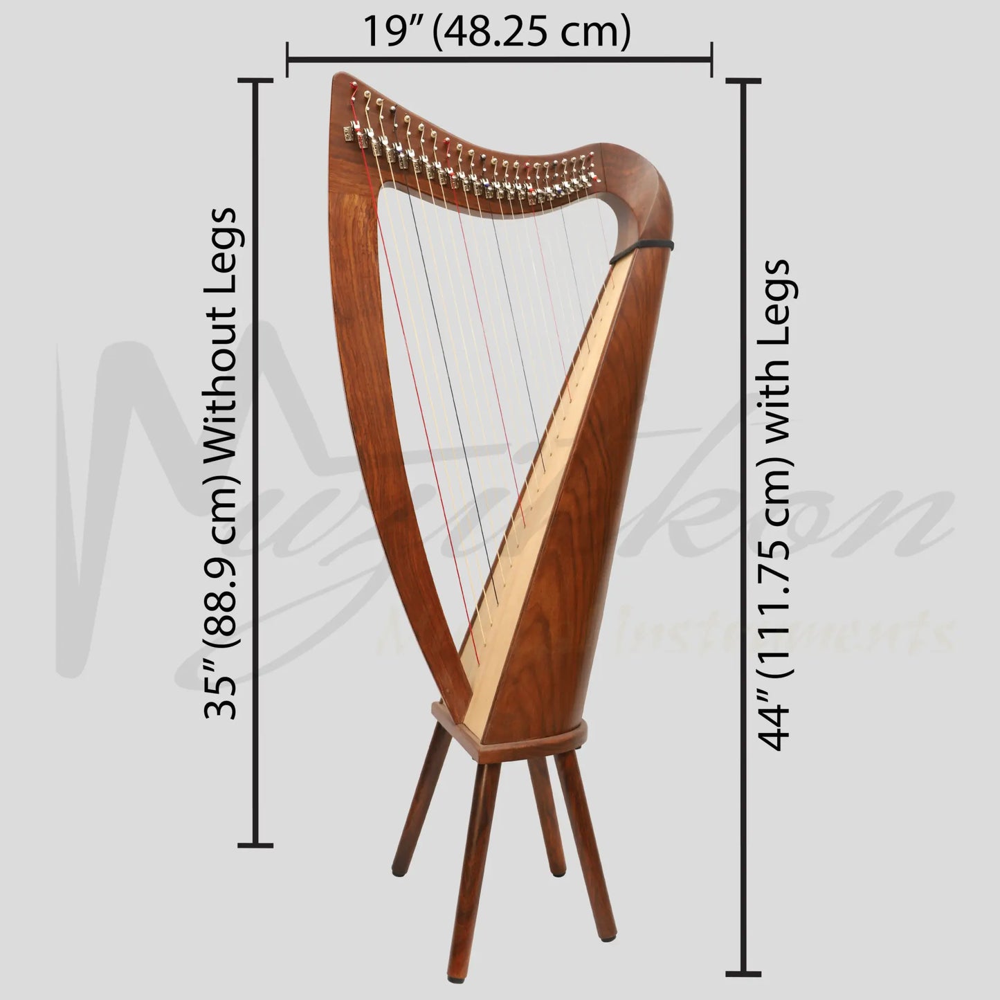 22 String Claddagh Harp