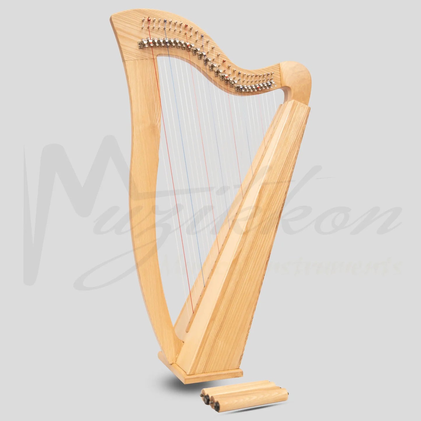 27 String Mchugh Harp Square Back Ashwood