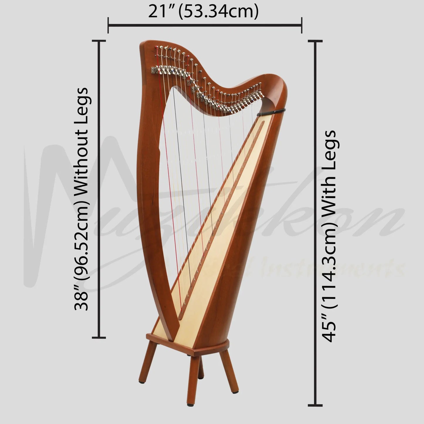28 String Claddagh Harp