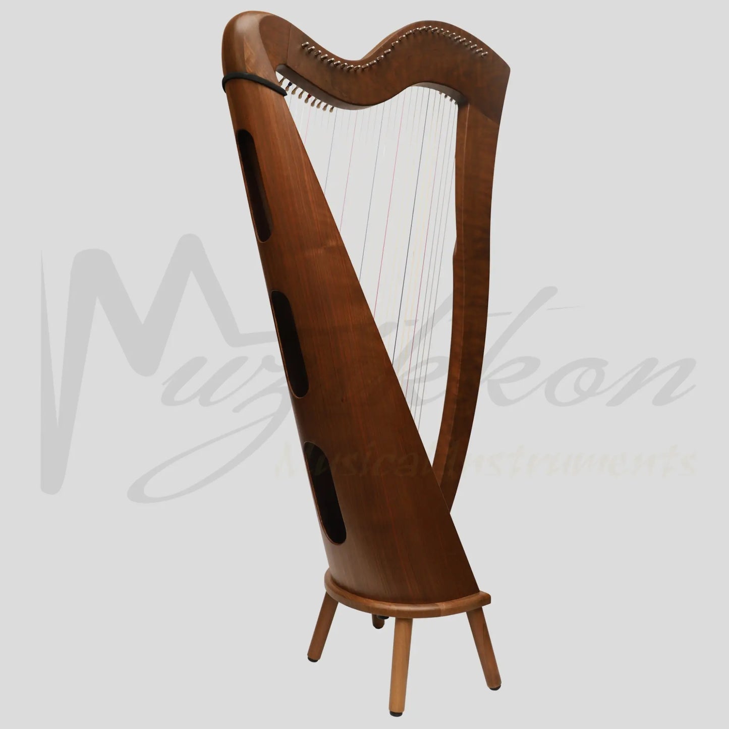 29 Strings McHugh Harp Round Back