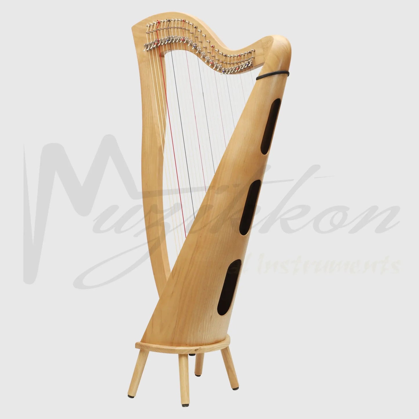 29 Strings McHugh Harp Round Back