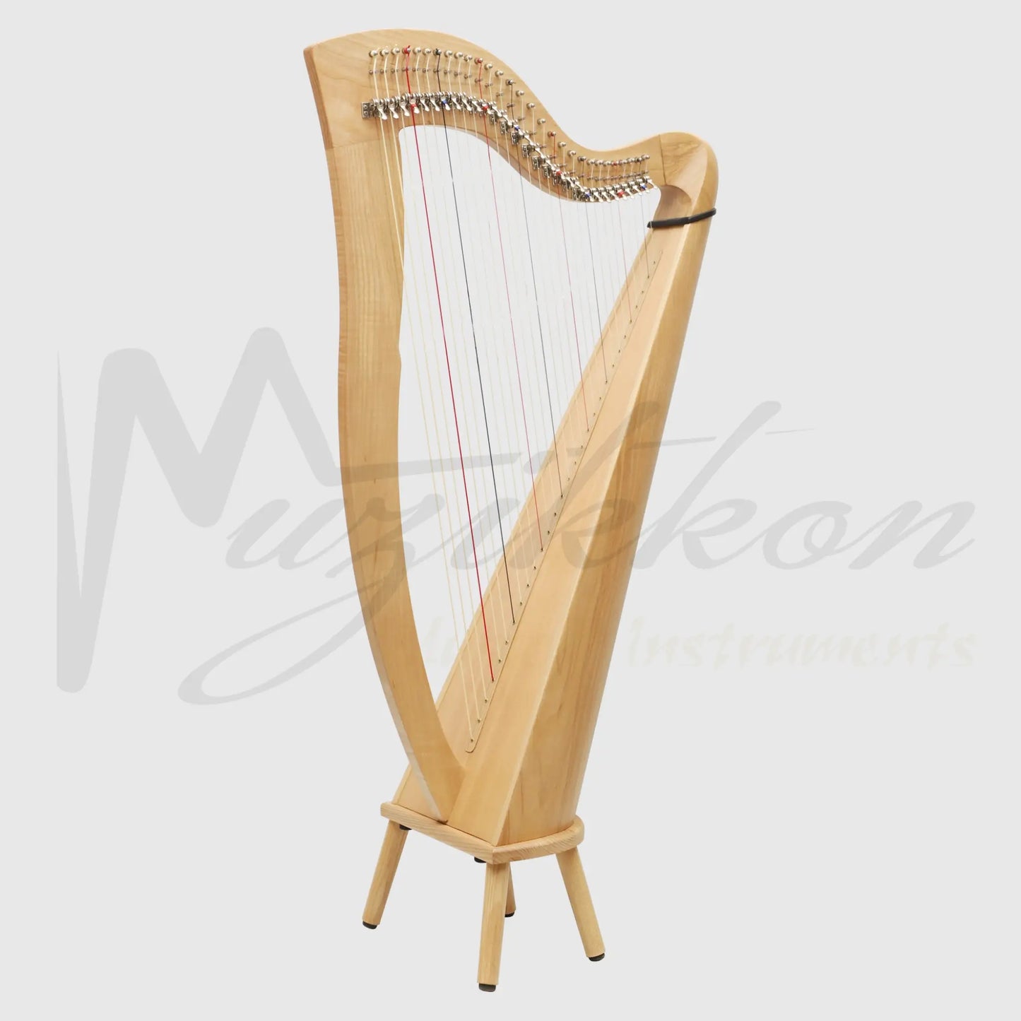 29 Strings McHugh Harp Round Back