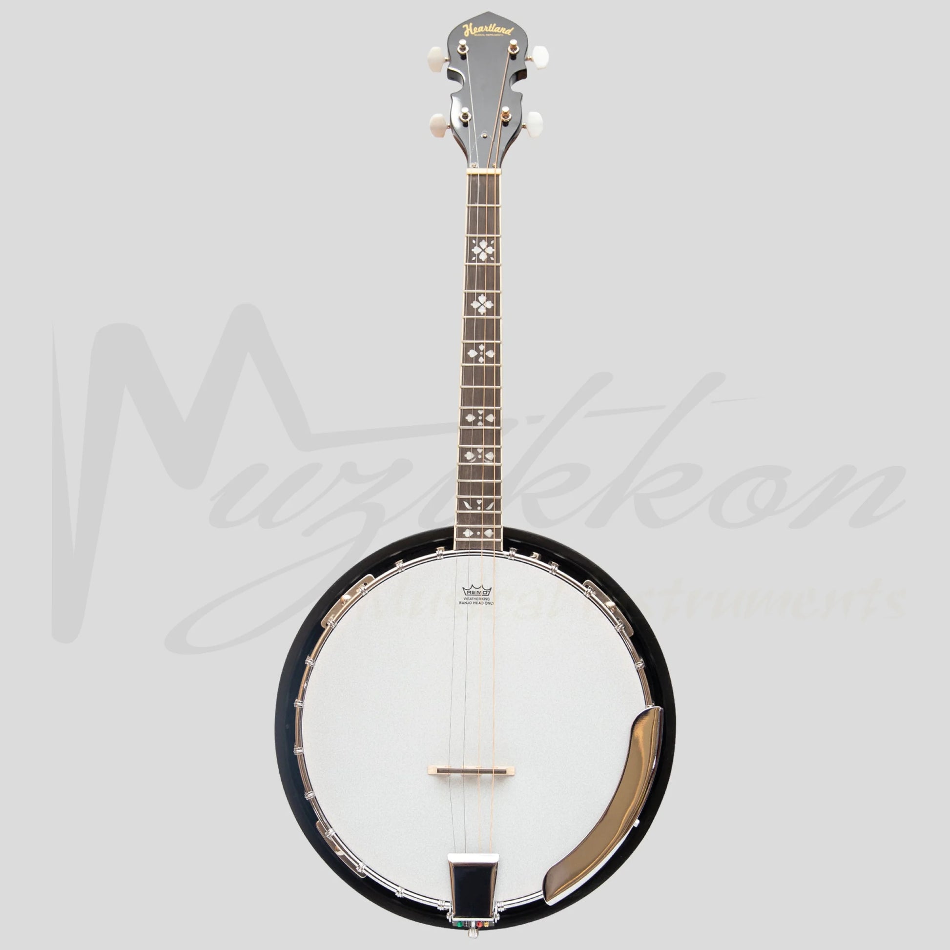 Heartland 4 String 17 Fret Irish Tenor Banjo Left Handed Player Series With Closed Solid Back