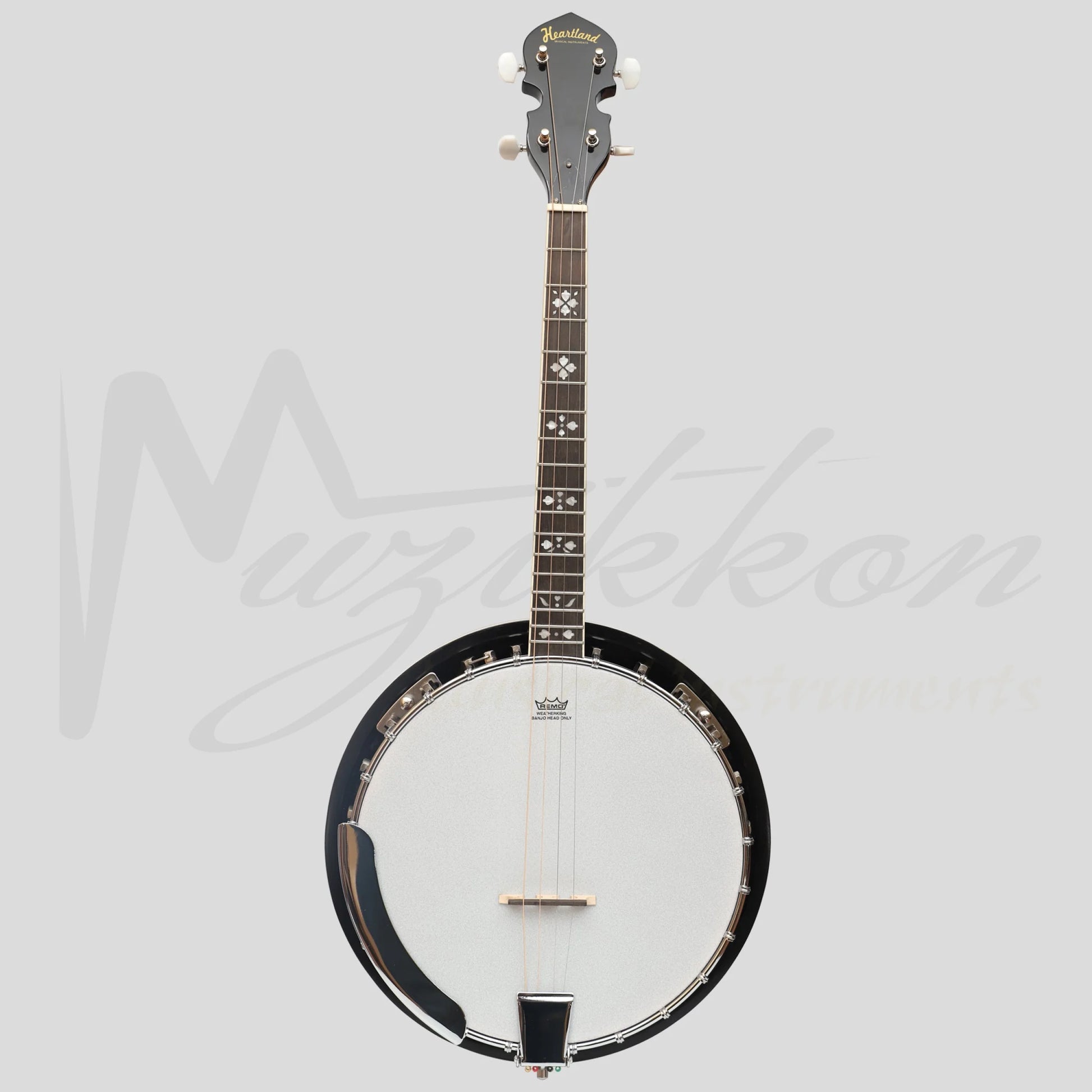 Heartland 4 String 17 Fret Irish Tenor Banjo Player Series With Closed Solid Back Sunburst Finish