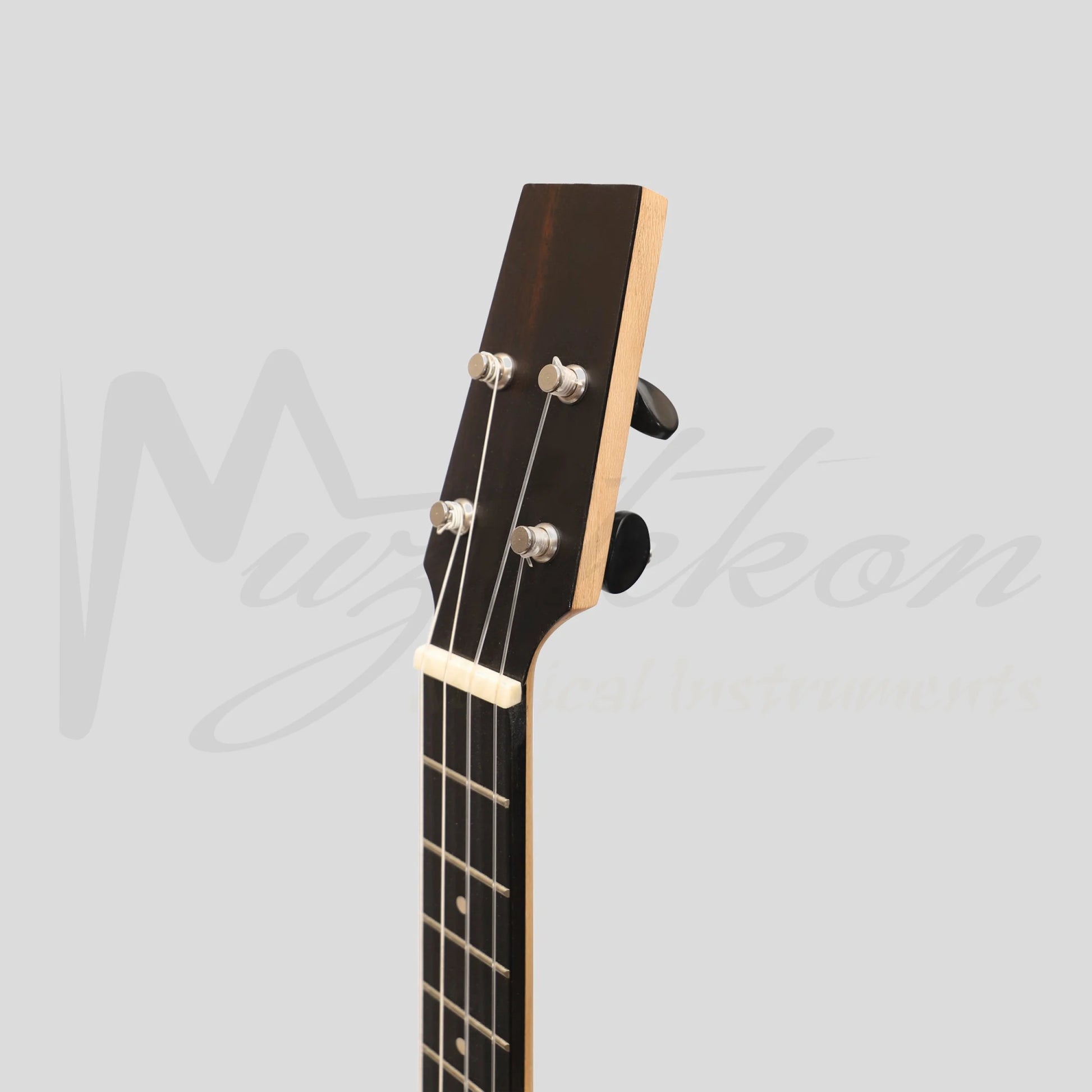 Heartland Baroque Ukulele 4 String Baritone Variegated Walnut And Lacewood Left Handed