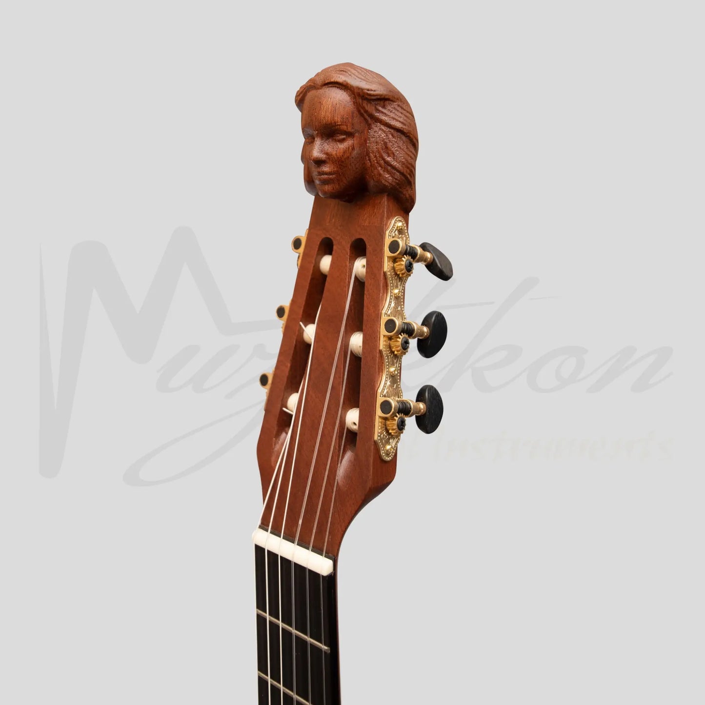 Lute Guitar 6 String Variegated Lacewood Rosewood