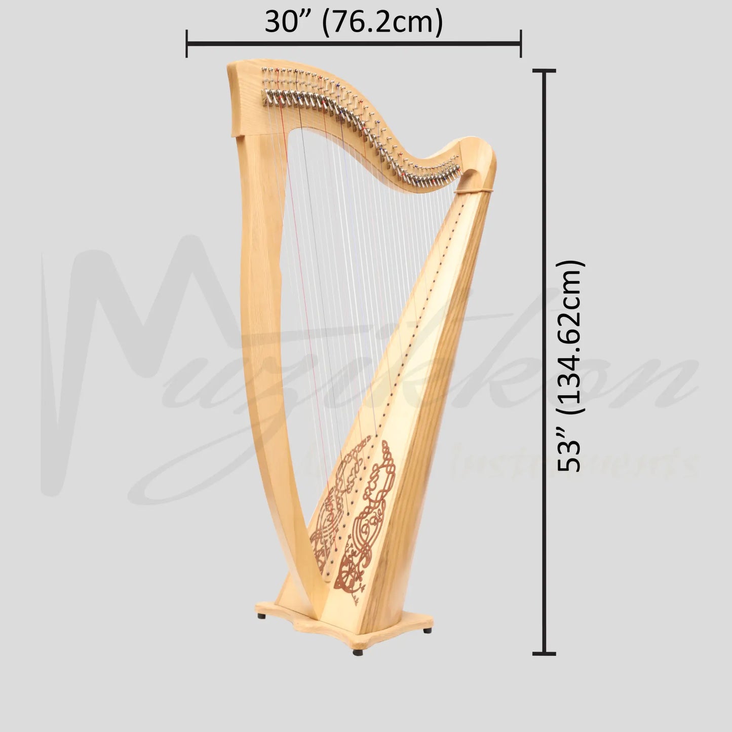 Mchugh Ayra Harp 38 Strings Ashwood