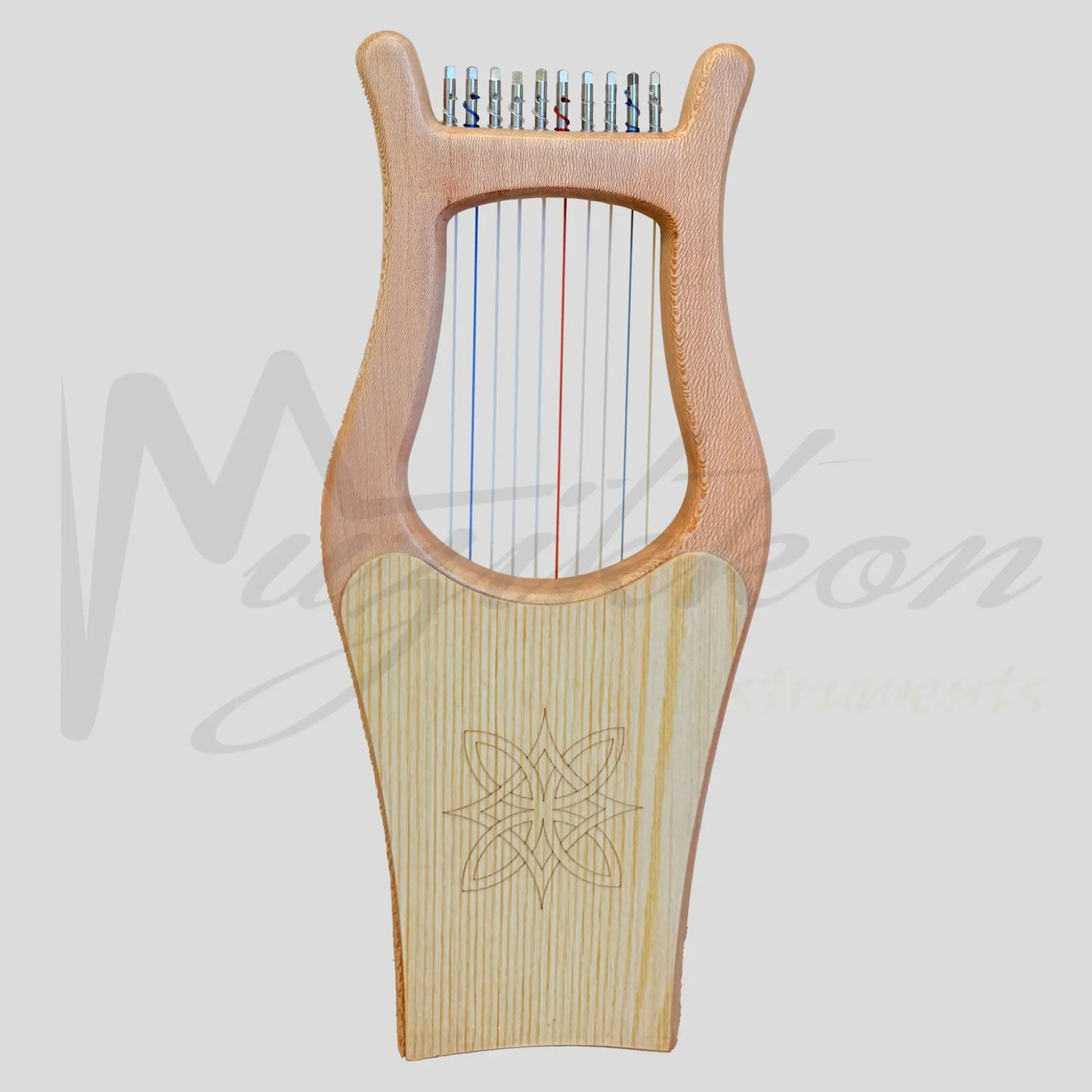Mini Kinnor Harp 10 String Lacewood