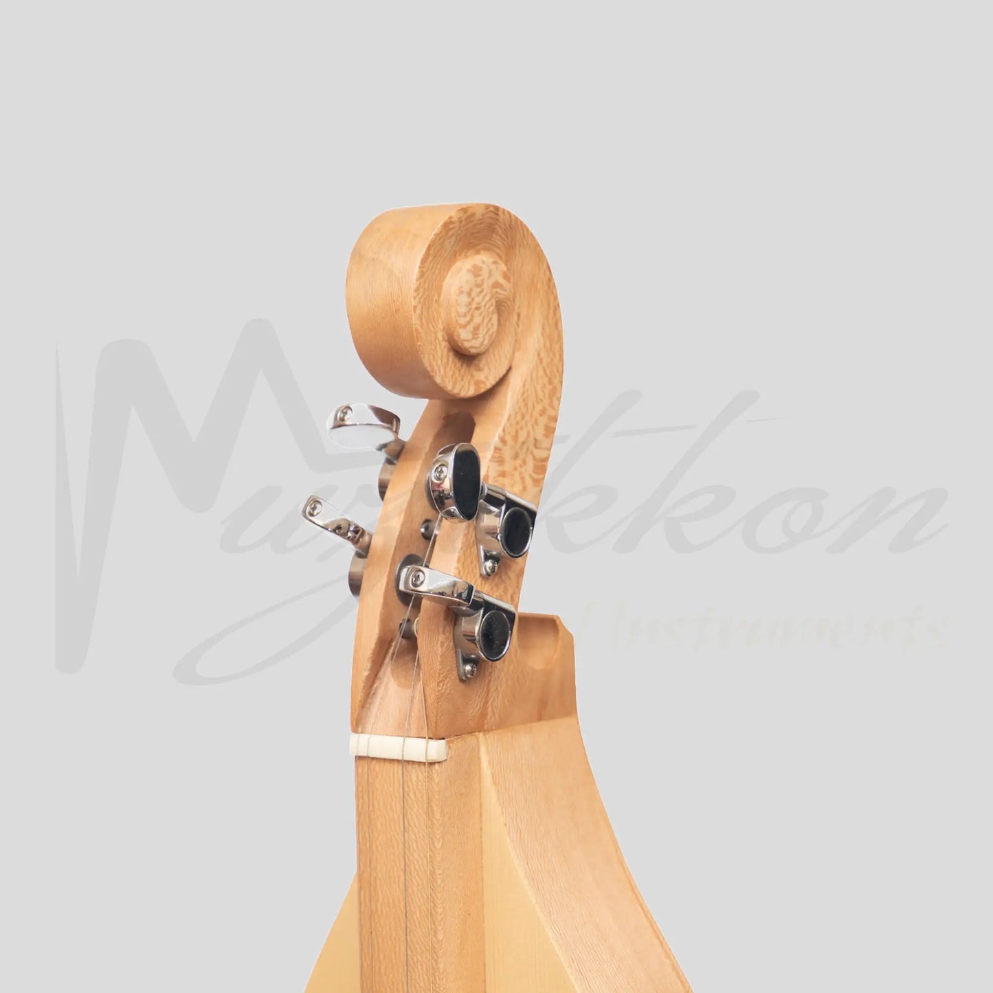 Mountain Dulcimer 4 String F-Hole Lacewood With Nickel Finish Hardware