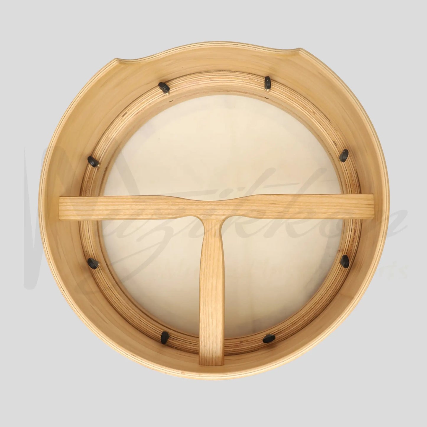 Muzikkon 15”X6’’ Premium Celtic Irish Bodhran With Easy Tune System Deep Rim T-Bar & Taped Finish