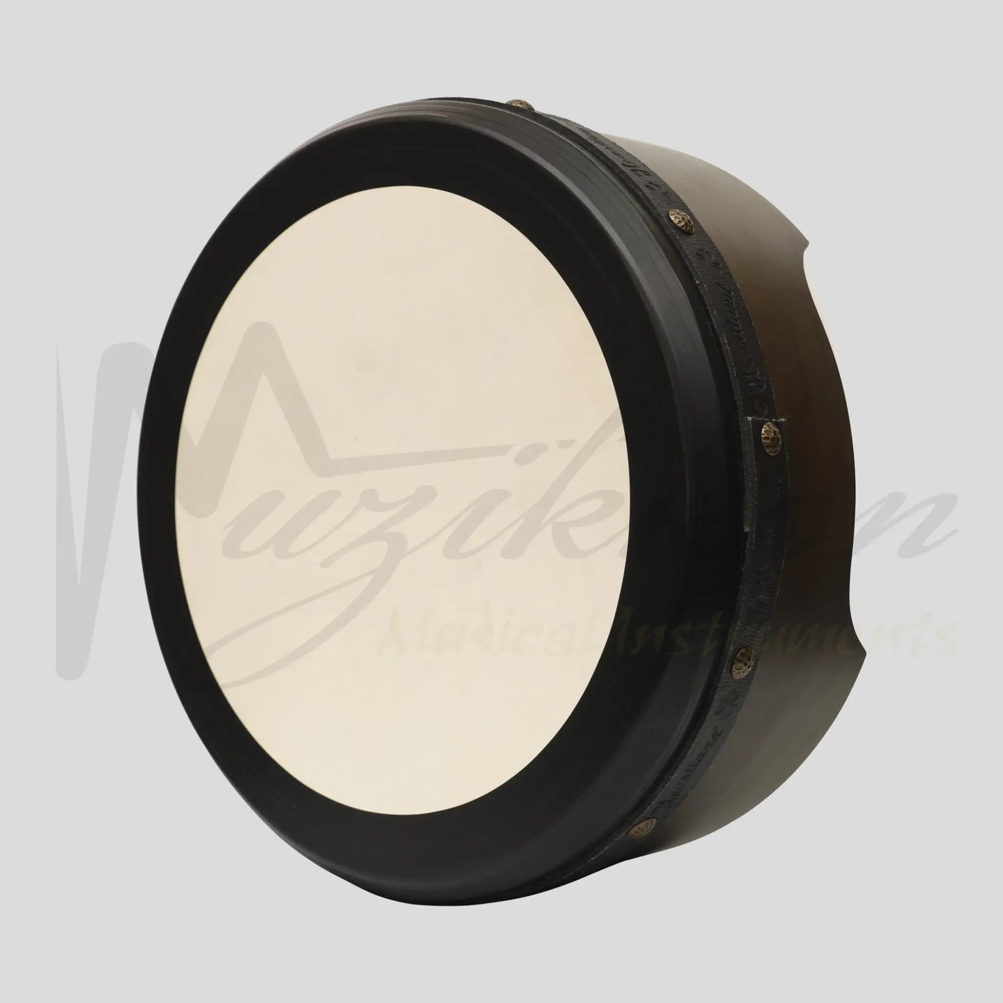 Muzikkon 15”X6’’ Premium Celtic Irish Bodhran With Easy Tune System Deep Rim T-Bar & Taped Finish
