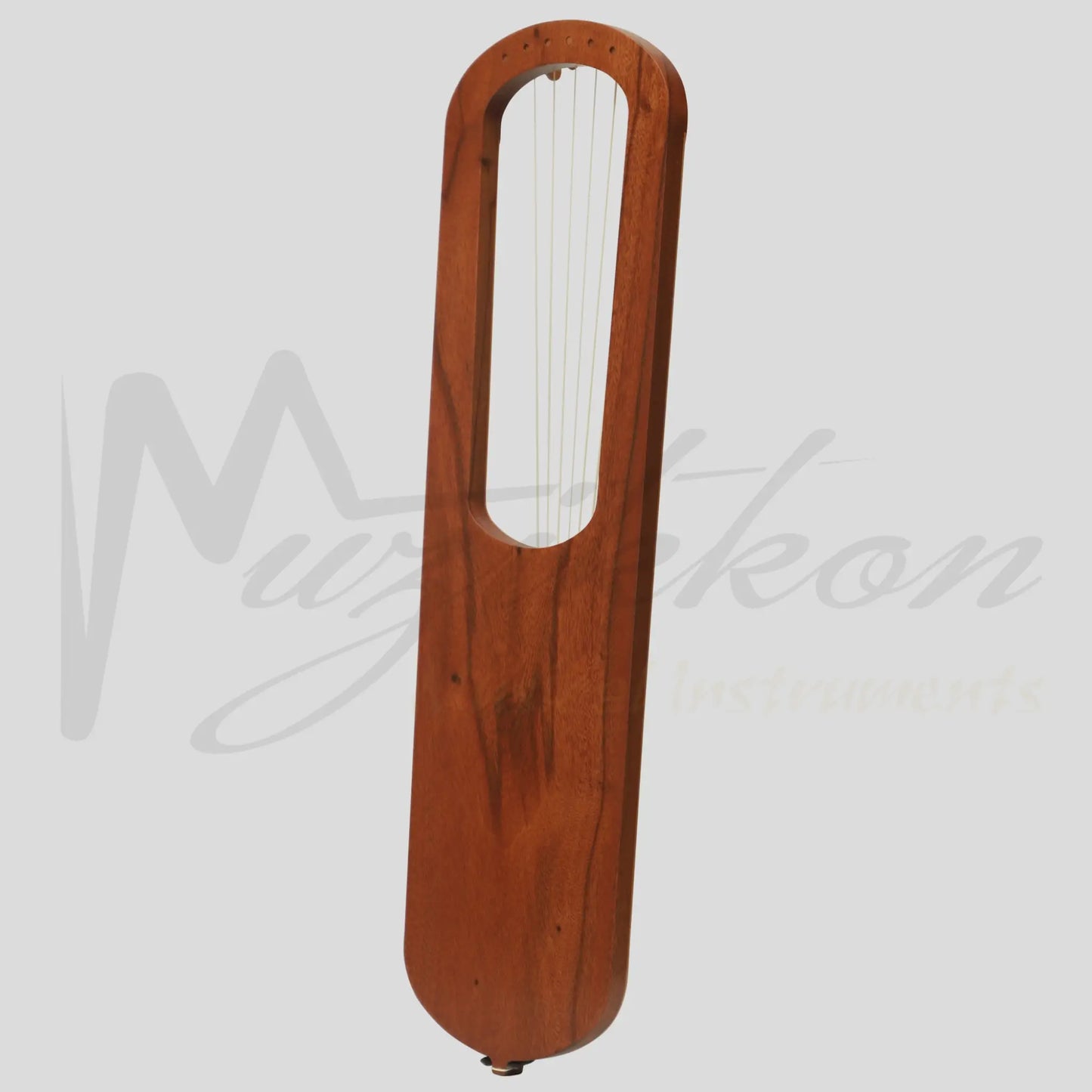 Muzikkon Anglo Saxon Lyre Harp Mahogany After Prittlewell Lyre Mid 7th Century