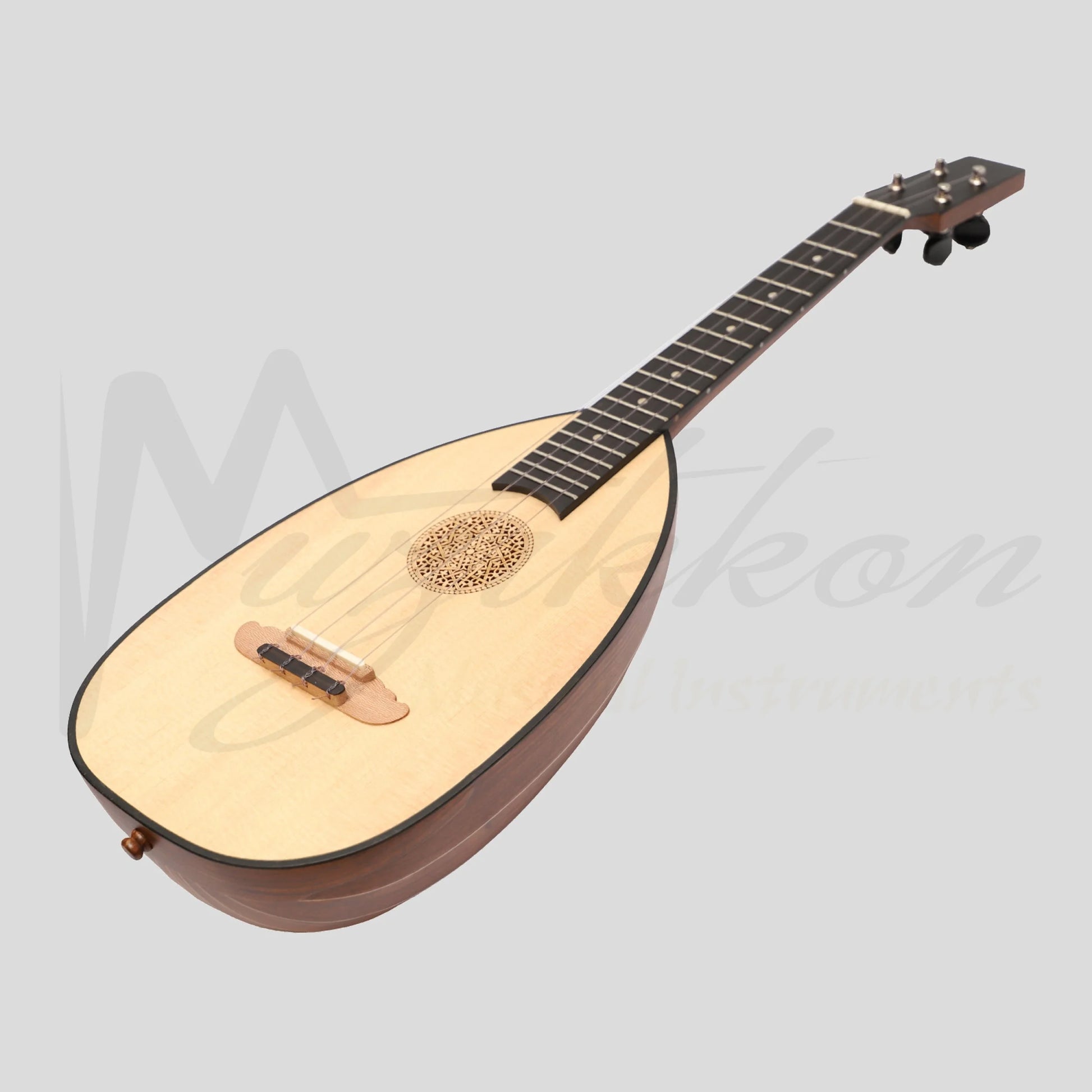 Muzikkon Baroque Ukelele 4 Strings Tenor Rosewood Left Hand