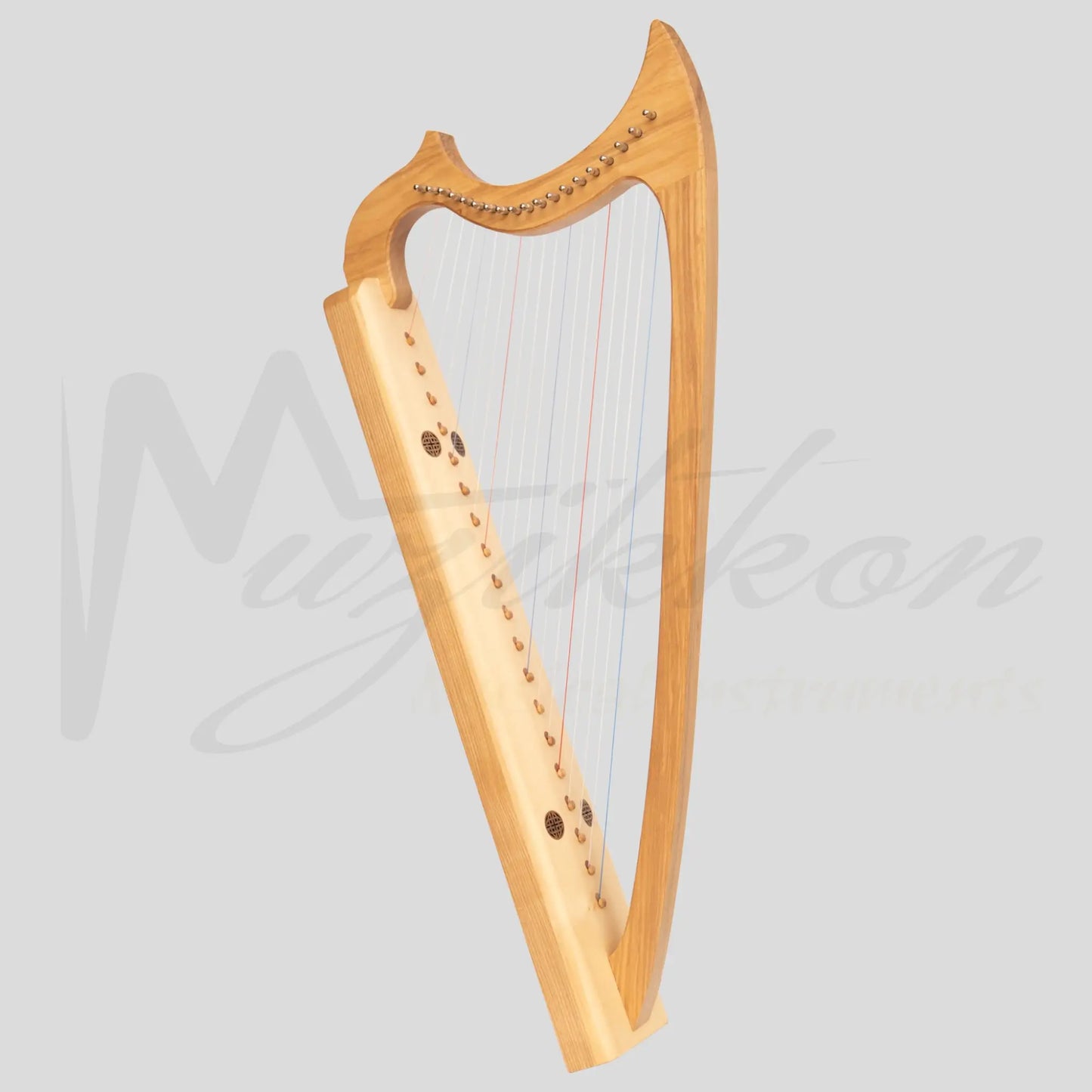 Muzikkon Gothic Harp 19 String Ashwood