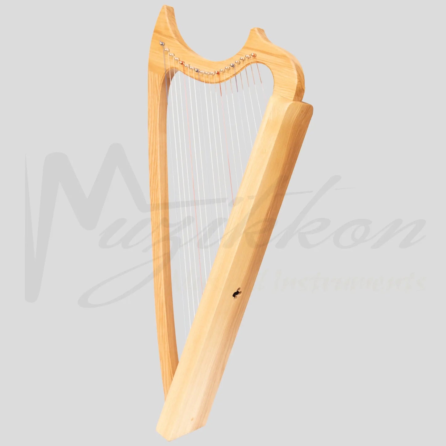 Muzikkon Gothic Harp 19 String Ashwood