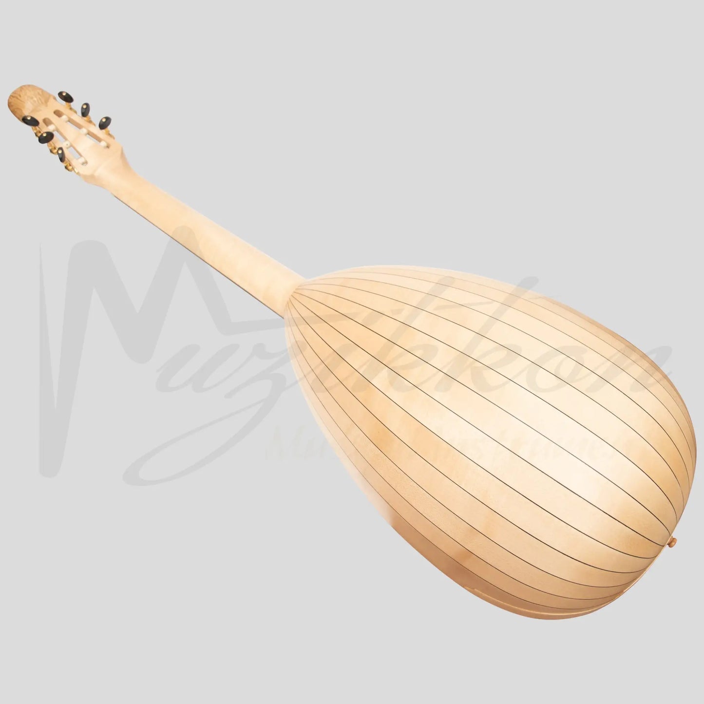 Muzikkon Lute Guitar 6 String Maple