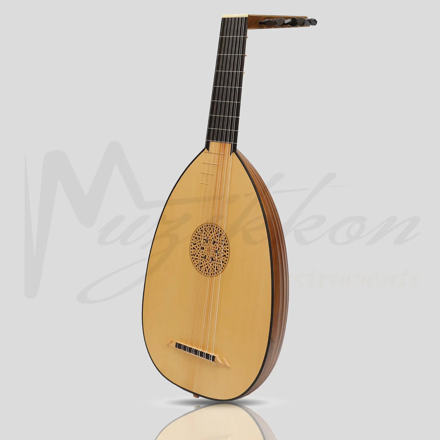Muzikkon Renaissance Lute 7 Course Deluxe Left Hand After Hieber Walnut
