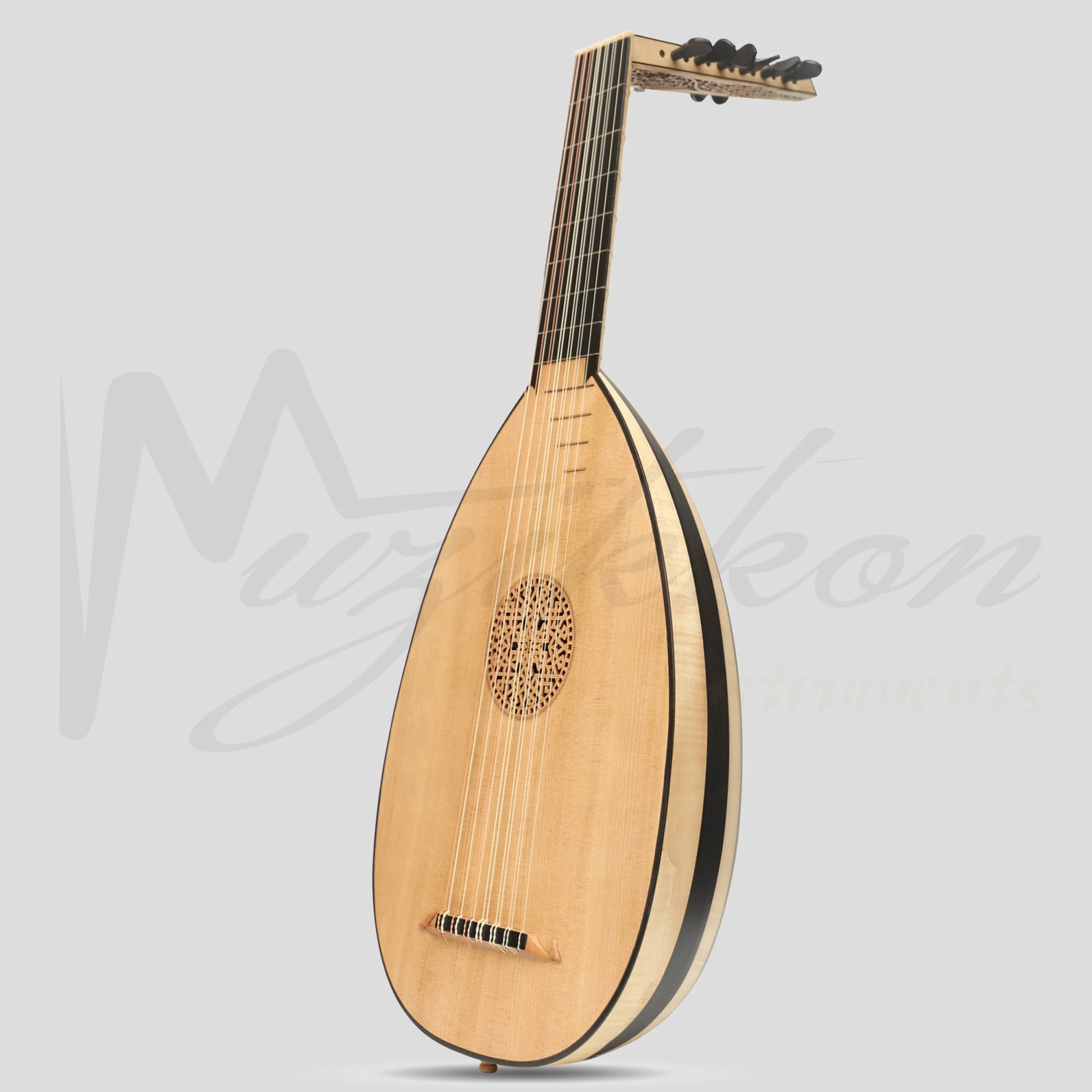 Muzikkon Renaissance Lute 7 Course Right Hand After Hieber Maple Ebony