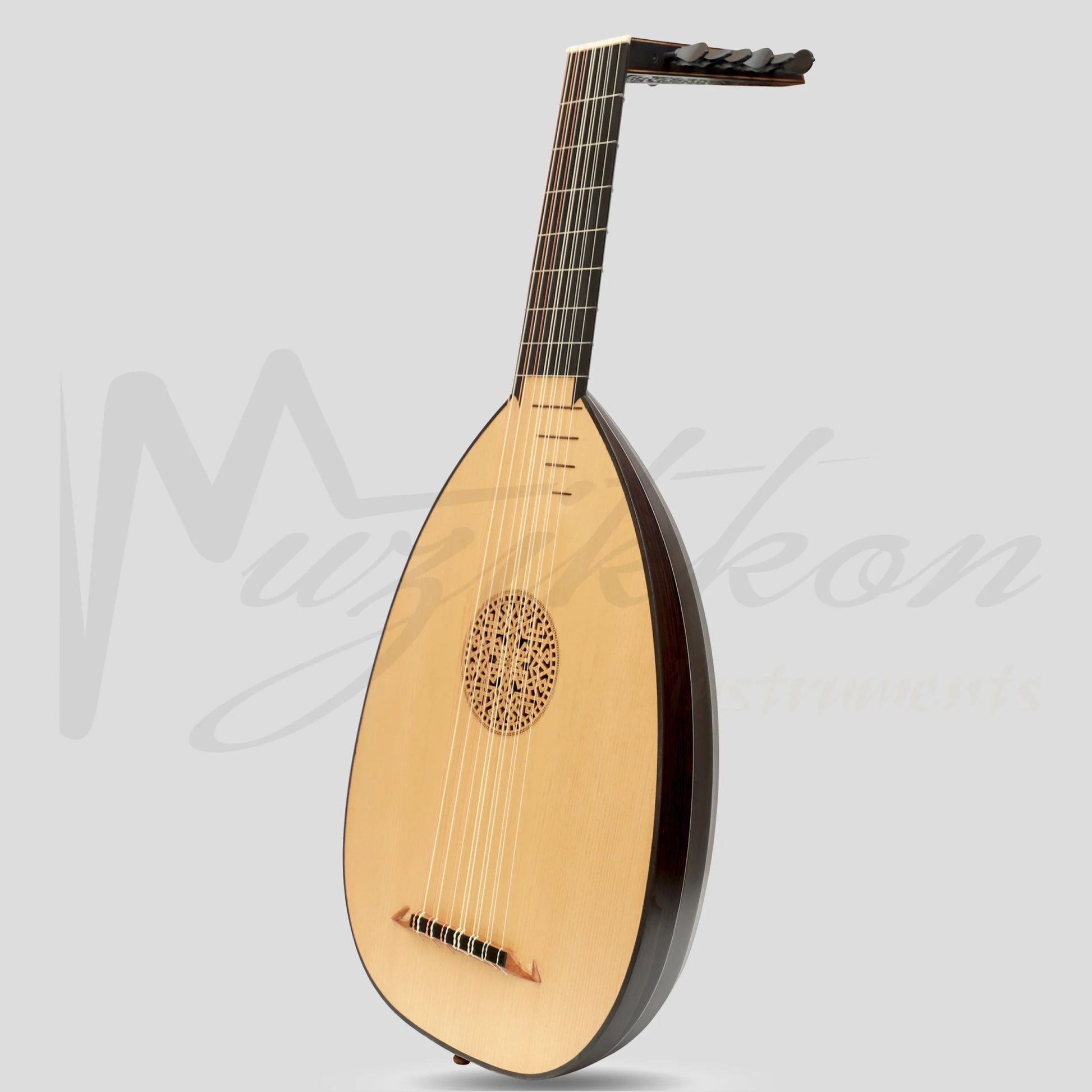 Muzikkon Renaissance Lute 7 Course Right Hand After Hieber Wenge