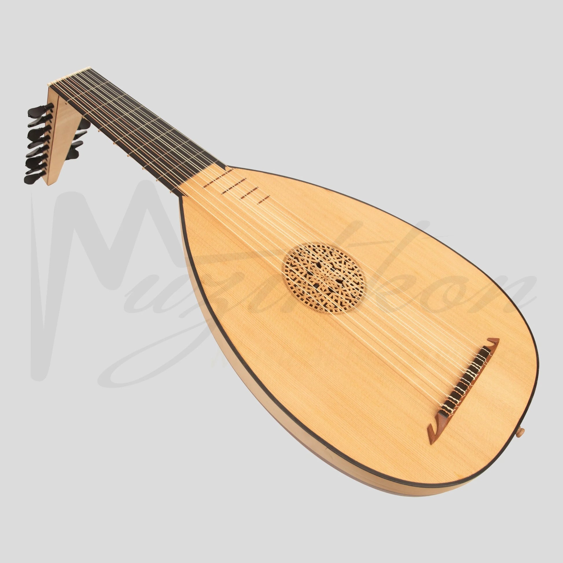 Muzikkon Renaissance Lute 8 Course Right Hand After Hieber Lute