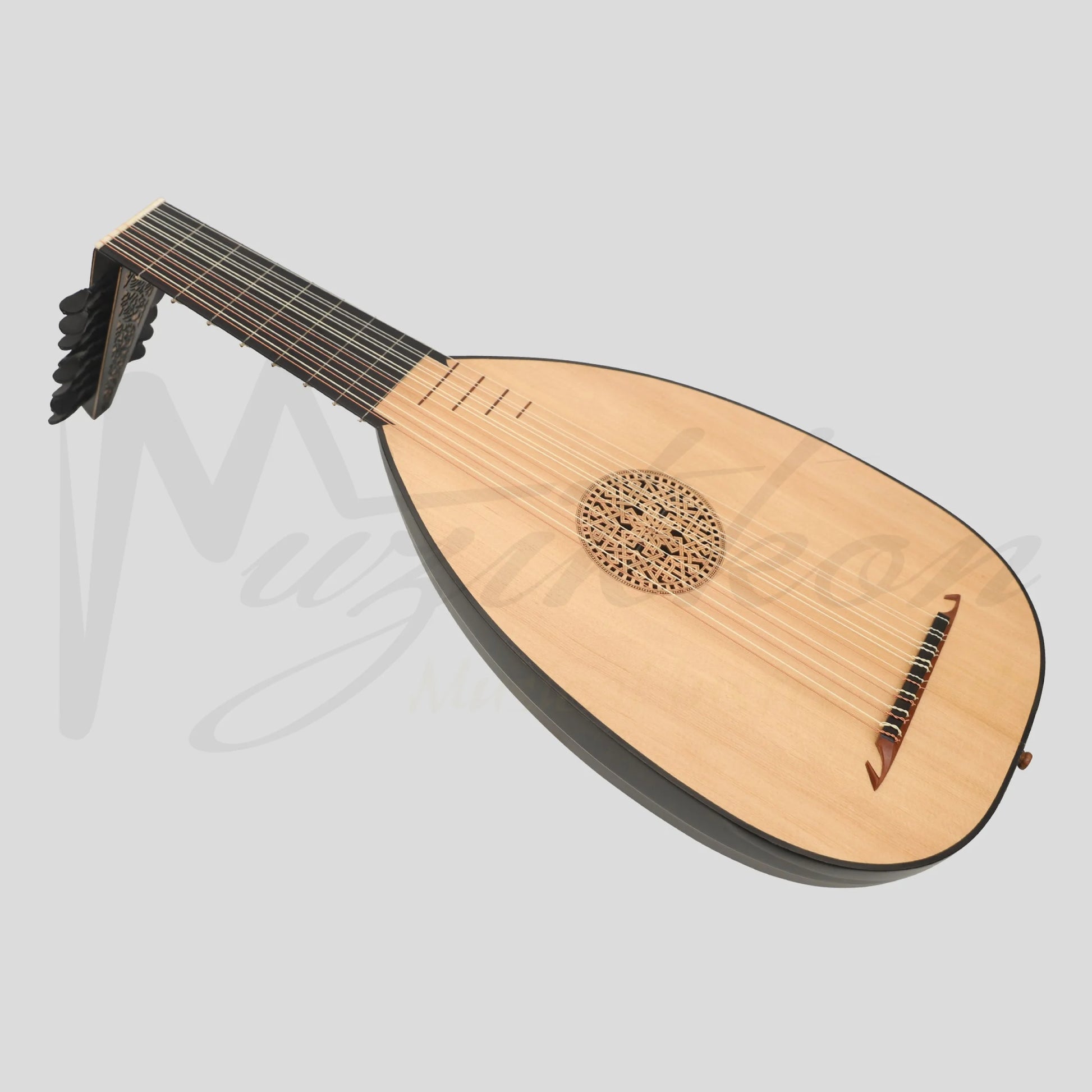 Muzikkon Renaissance Lute 8 Course Right Hand After Hieber Lute