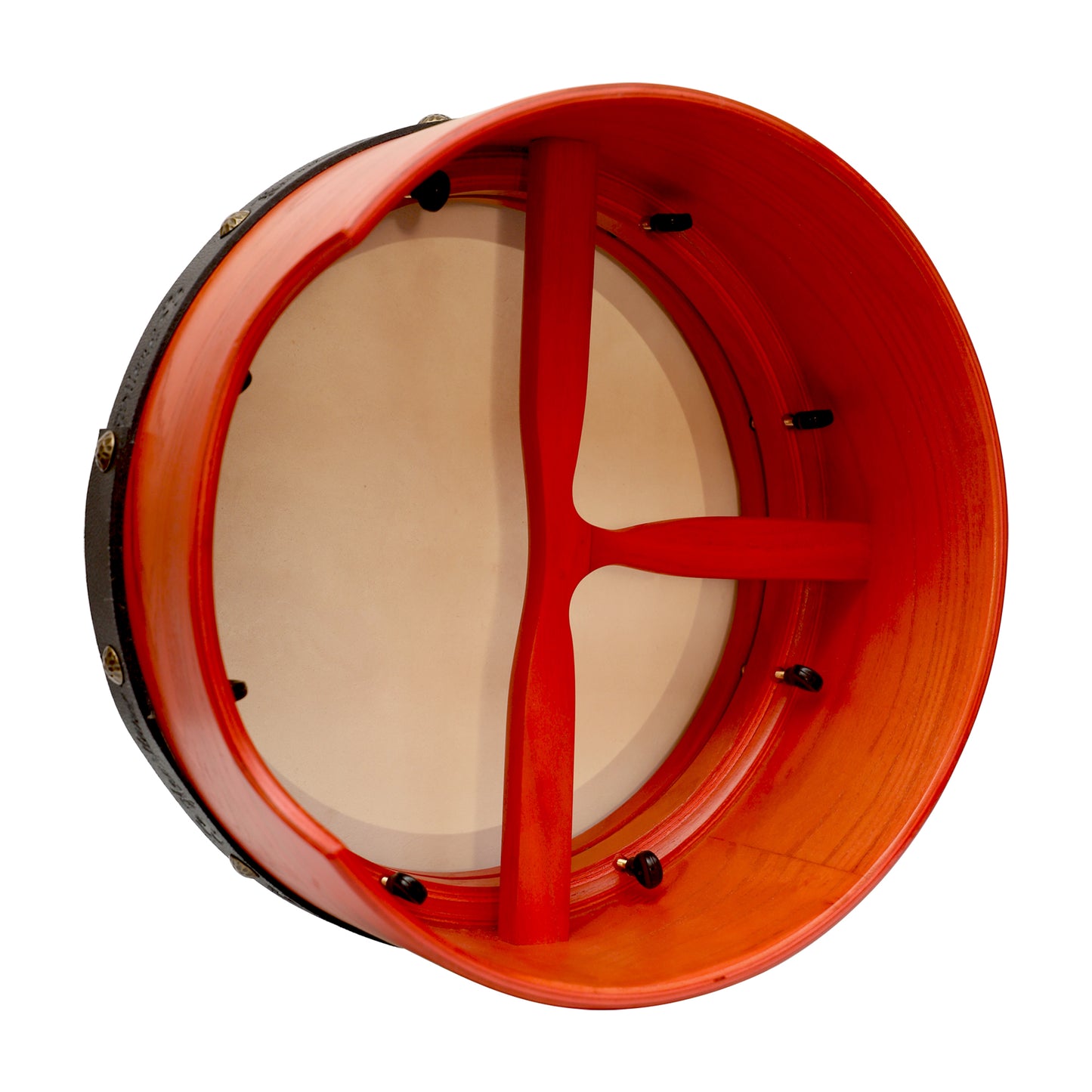 Muzikkon 14”x6" Premium Celtic Irish Bodhran with Easy Tune System Deep Rim T-BAR & Taped Finish