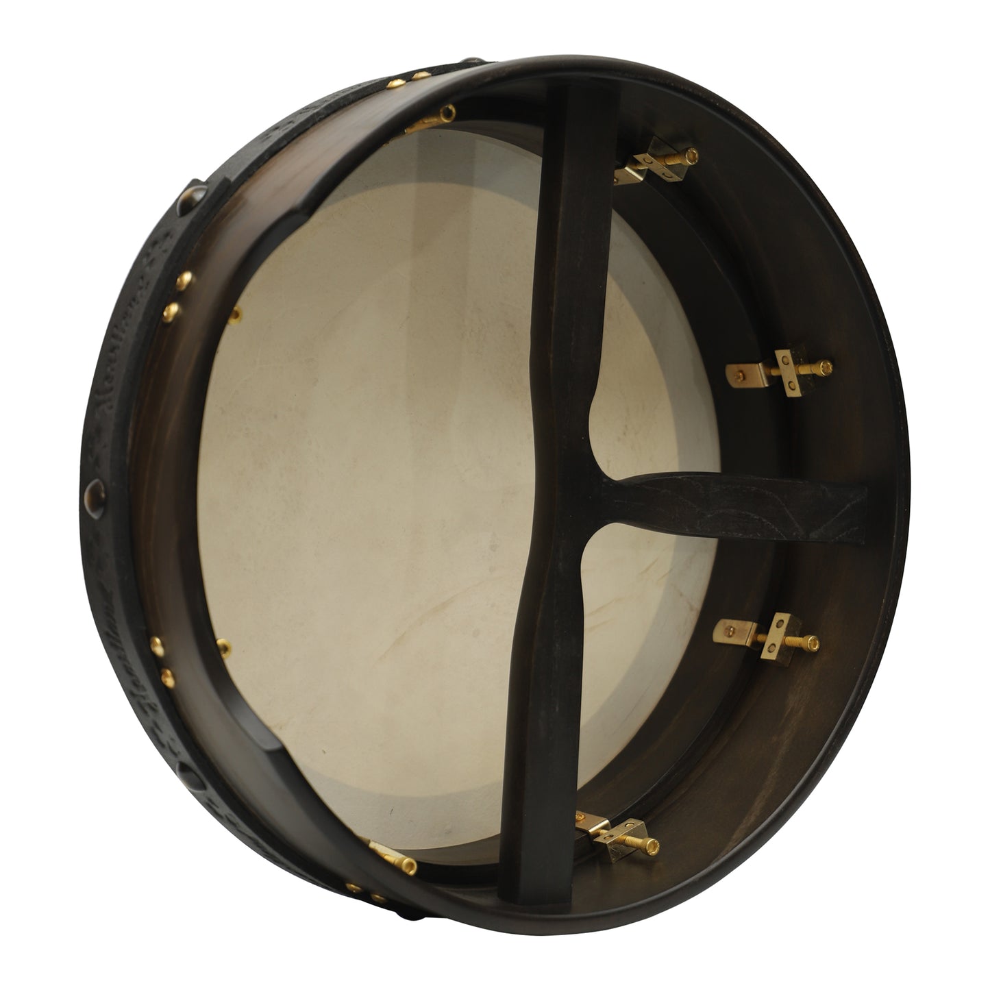 Muzikkon 14"X4" Heartland Tunable Irish Bodhran with T-BAR & Taped Finish Deep Tune