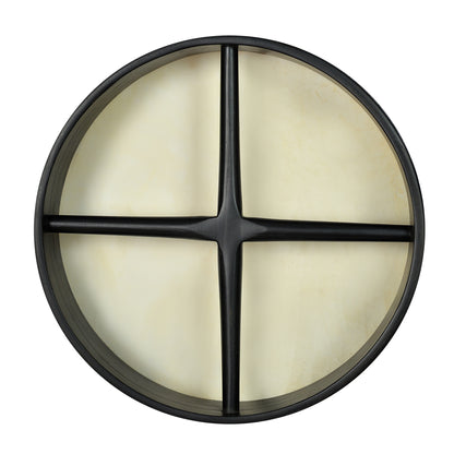 12"X3" Heartland Black Bodhran Pretuned Cross Bar