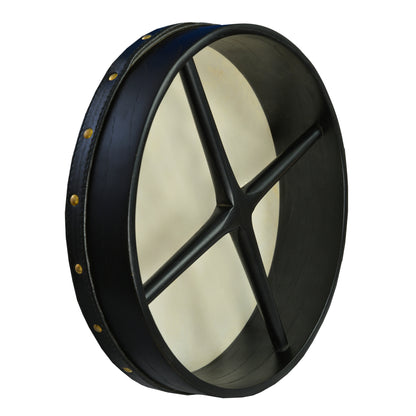 12 "X3" Heartland Black Bodhran Prestuned Cross Bar