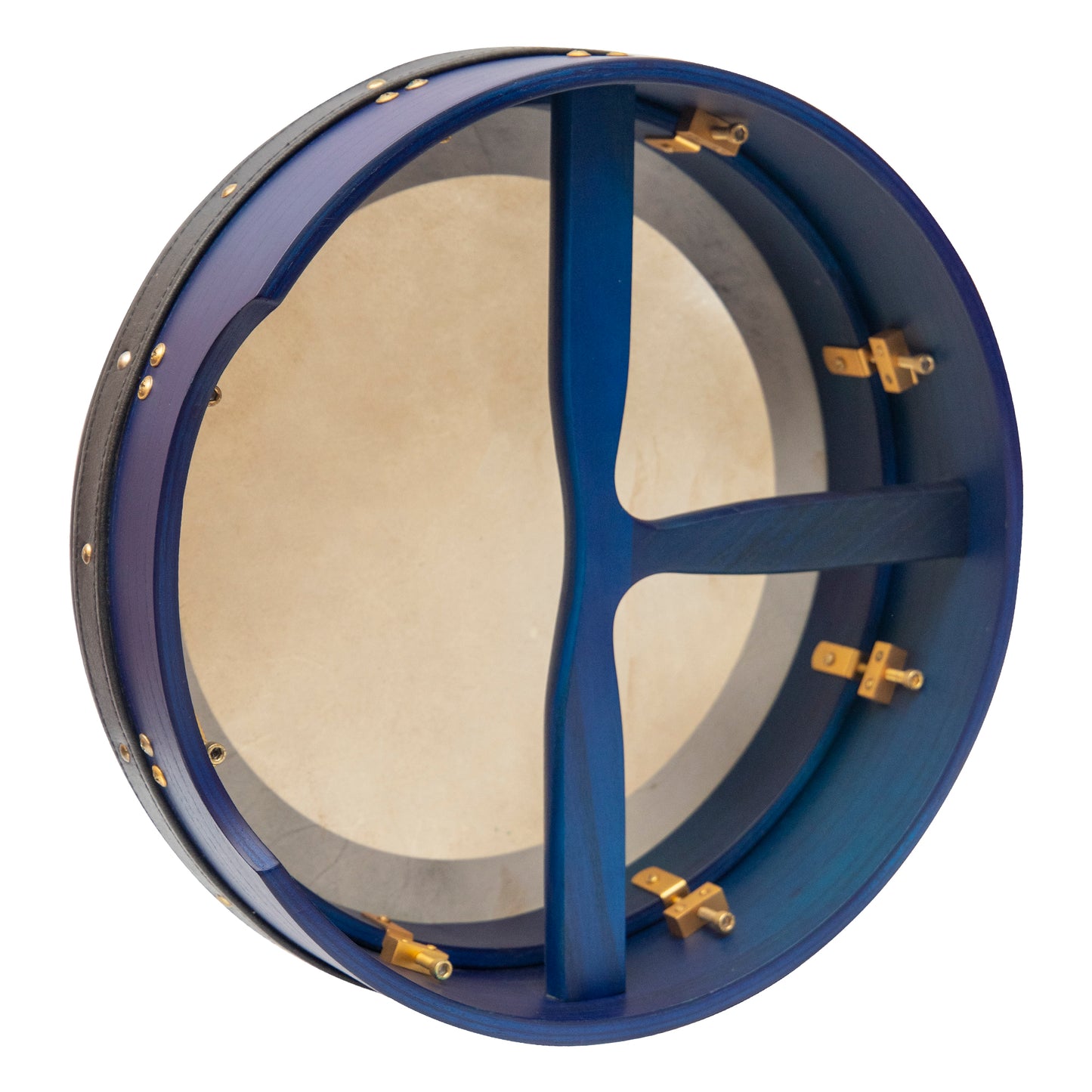 Muzikkon 14"X4" Heartland Tunable Irish Bodhran with T-BAR & Taped Finish Deep Tune