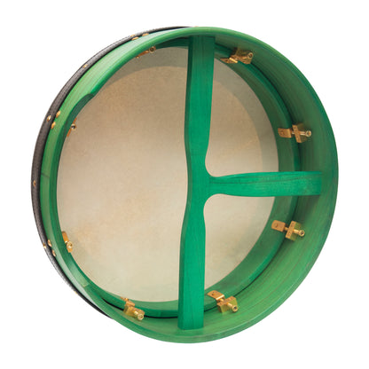 Muzikkon 14"X4" Heartland Tunable Irish Bodhran mit T-BAR & Taped Finish Deep Tune