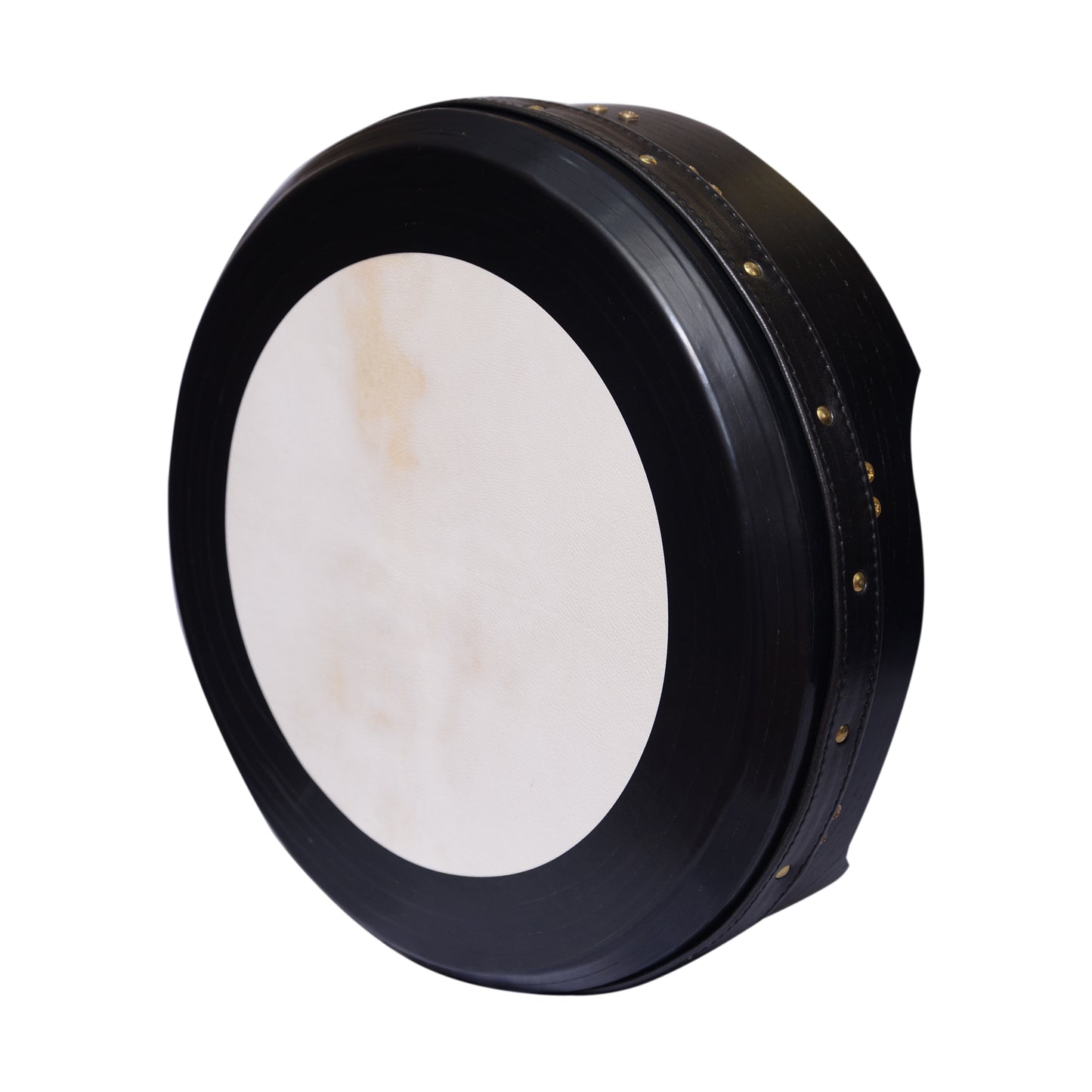 14"x5" Heartland Bodhran Black, T-Bar Deep Tune