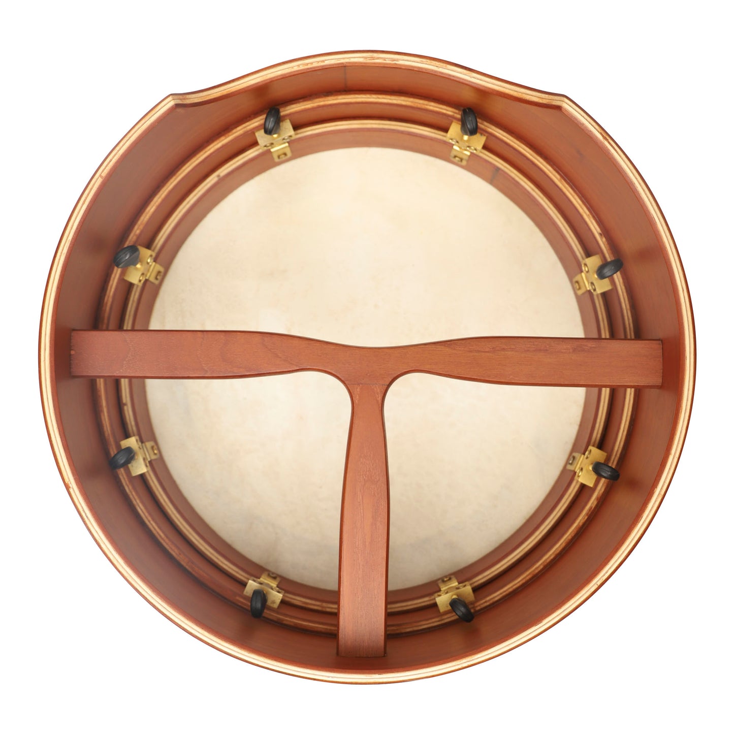 Muzikkon 14”x5" (35.5x12.5 cm) Premium Celtic Irish Bodhran With Easy Tune System Deep Rim T- Bar & Taped Finish