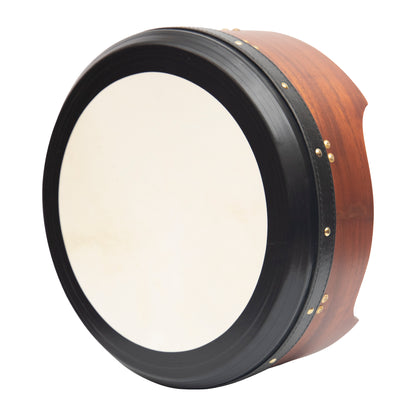 Muzikkon 14 "X6" Heartland Tunable Irish Bodhran Drum Deep Rim con T-BAR & Taped Finish Deep Tune