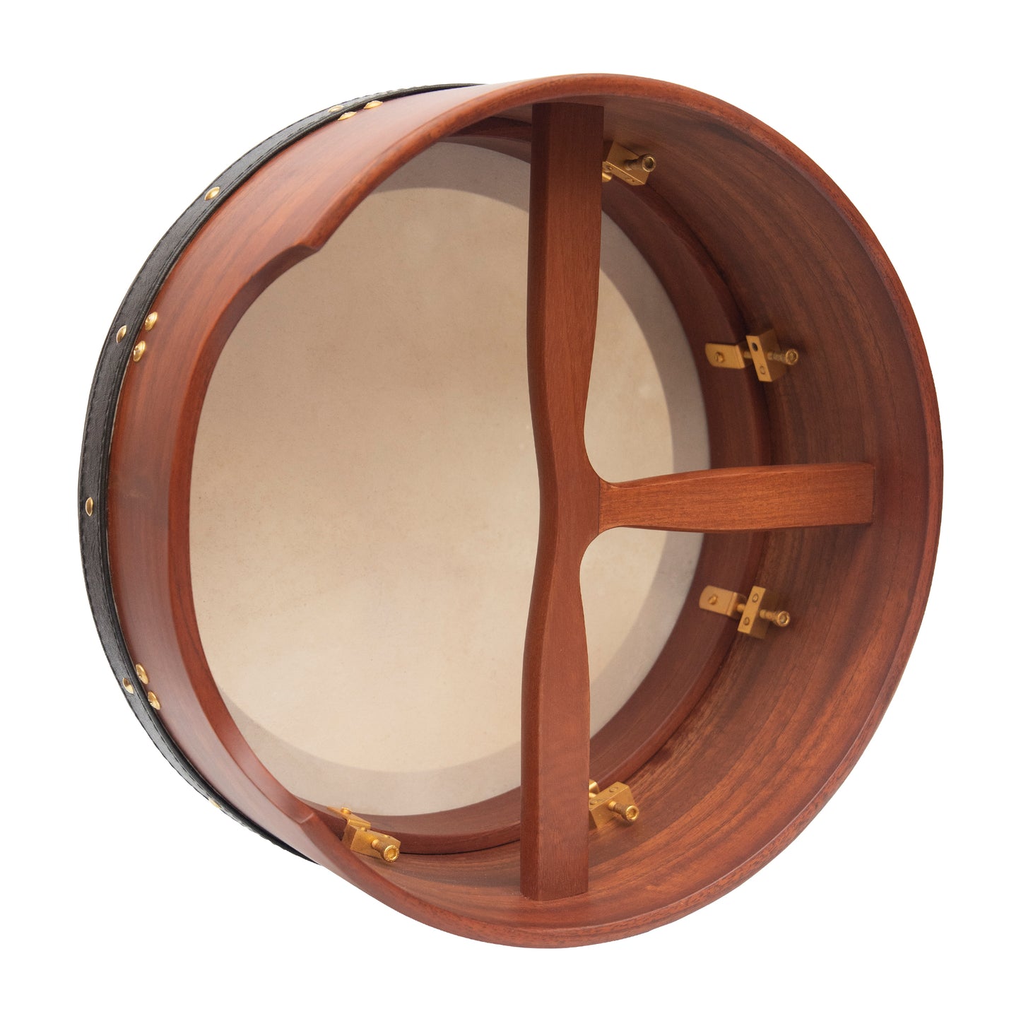 Muzikkon 14"X6" Heartland Tunable Irish Bodhran Drum Deep Rim mit T-BAR & Taped Finish Deep Tune