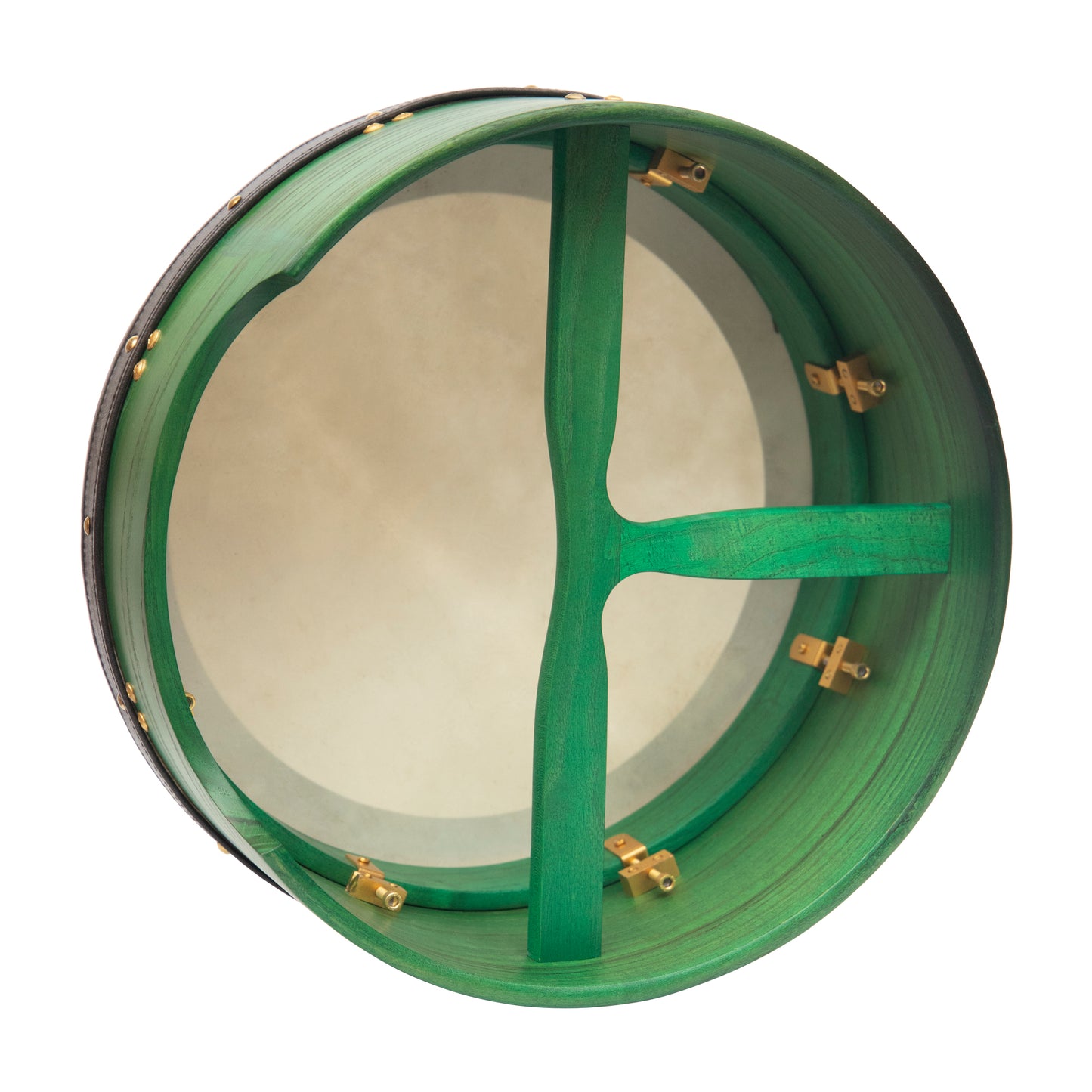 Muzikkon 14 "X6" Heartland Tunable Irish Bodhran Drum Deep Rim con T-BAR & Taped Finish Deep Tune