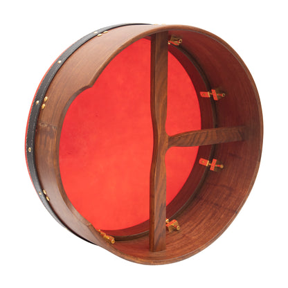 Muzikkon 16"X6" Heartland Tunable Deep Rim Bodhran Rosewood T-Bar Goat Skin