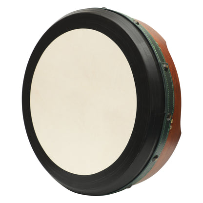 Muzikkon 16"X4" Heartland Tunable Irish Bodhran mit T-BAR & Taped Finish Deep Tune