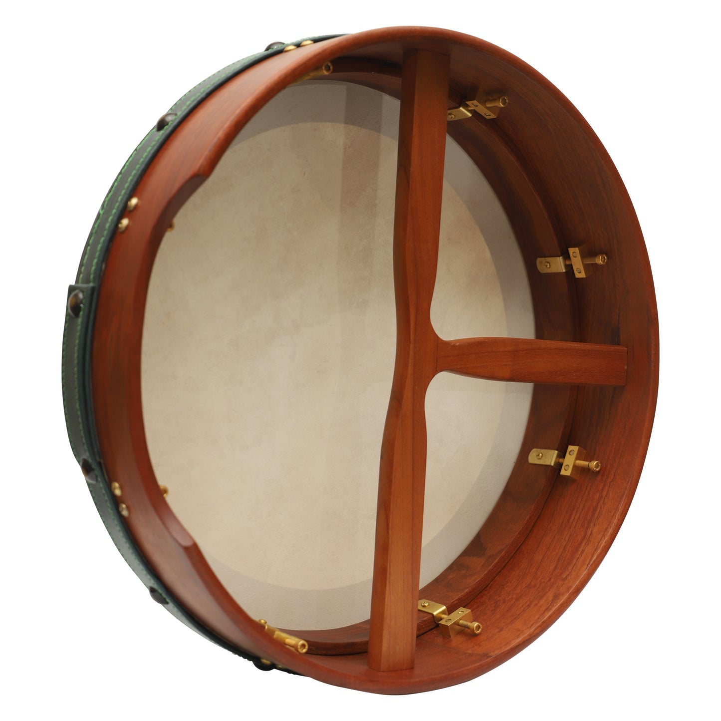 Muzikkon 16"X4" Heartland Tunable Irish Bodhran mit T-BAR & Taped Finish Deep Tune