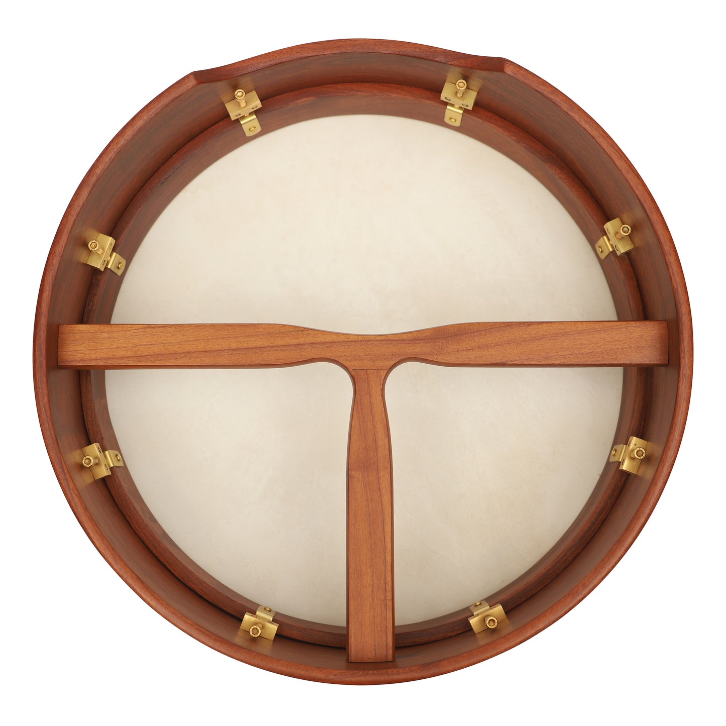 Muzikkon 16"X4" Heartland Tunable Irish Bodhran with T-BAR & Taped Finish Deep Tune