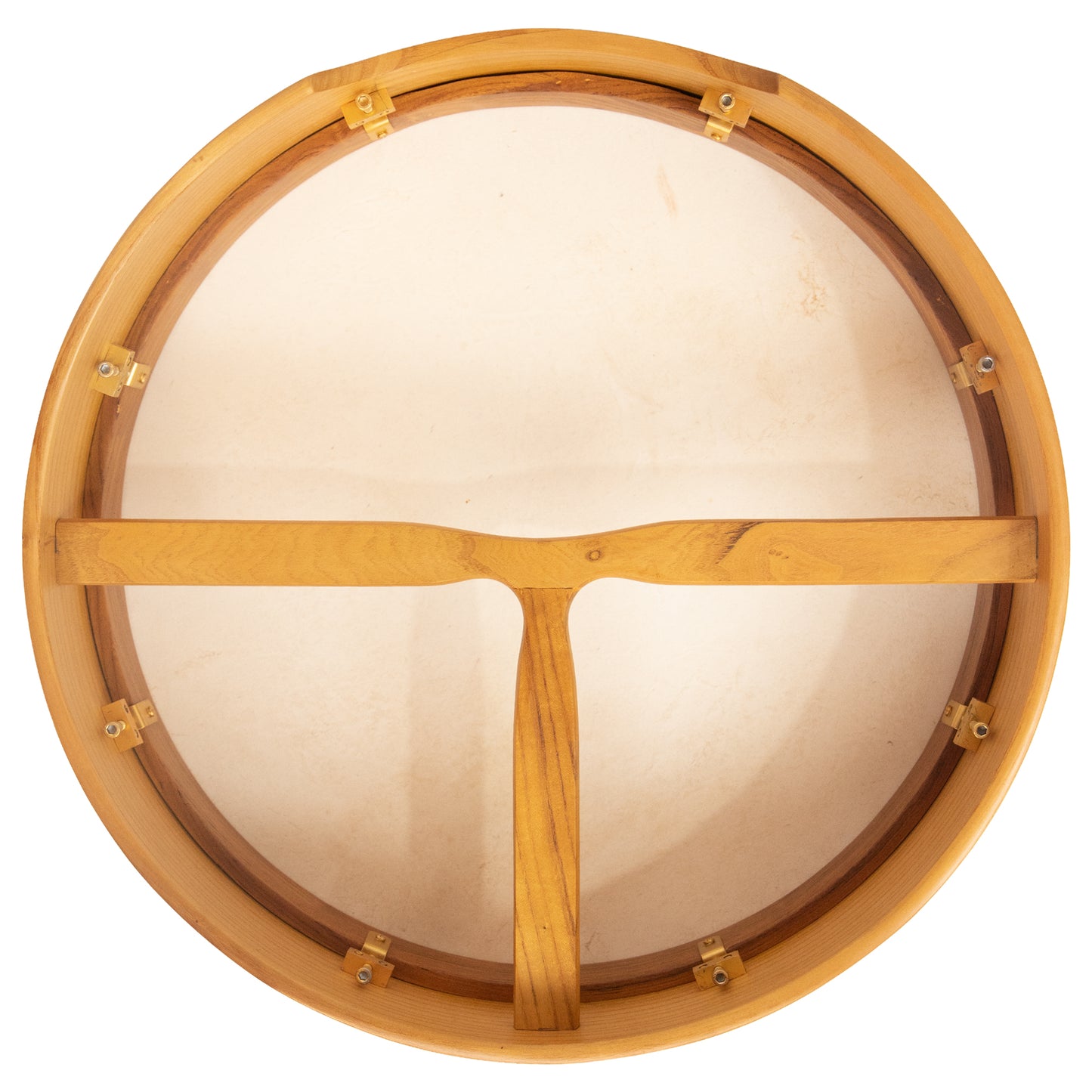 Muzikkon 18"X4" Heartland Tunable Irish Bodhran Drum with T-Bar & Taped Finish Deep Tune