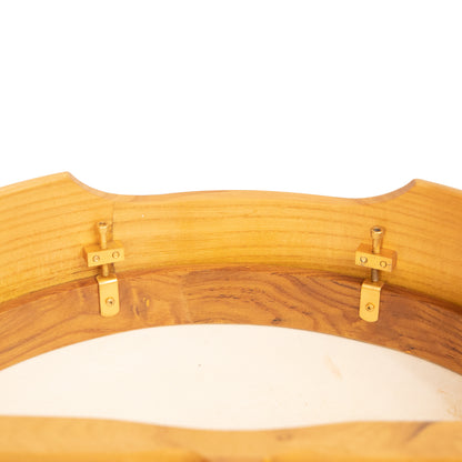 Muzikkon 18"X4" Heartland Tunable Irish Bodhran Drum with T-Bar & Taped Finish Deep Tune